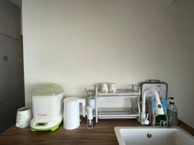 Kitchen or kitchenette in Green Inn Kaohsiung