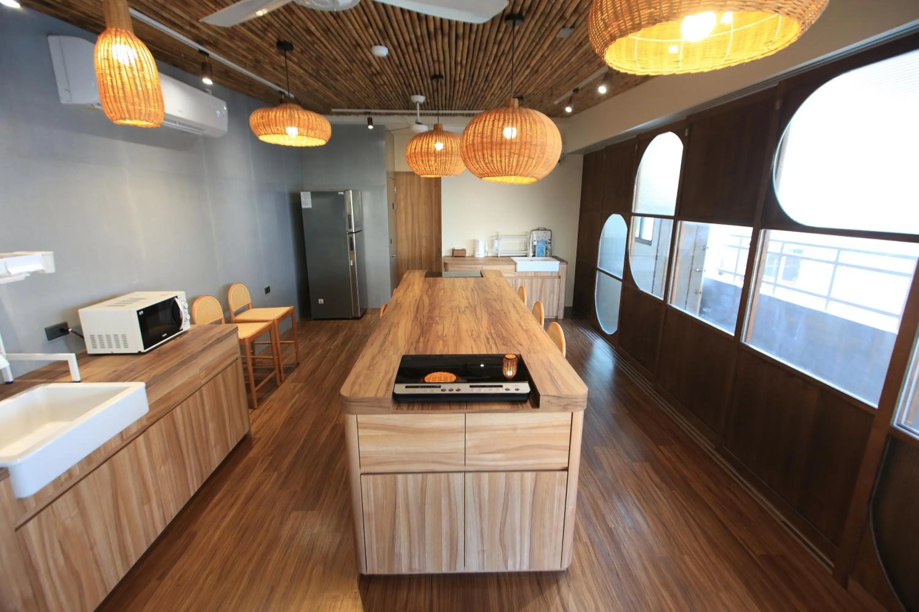 Kitchen or kitchenette in Green Inn Kaohsiung