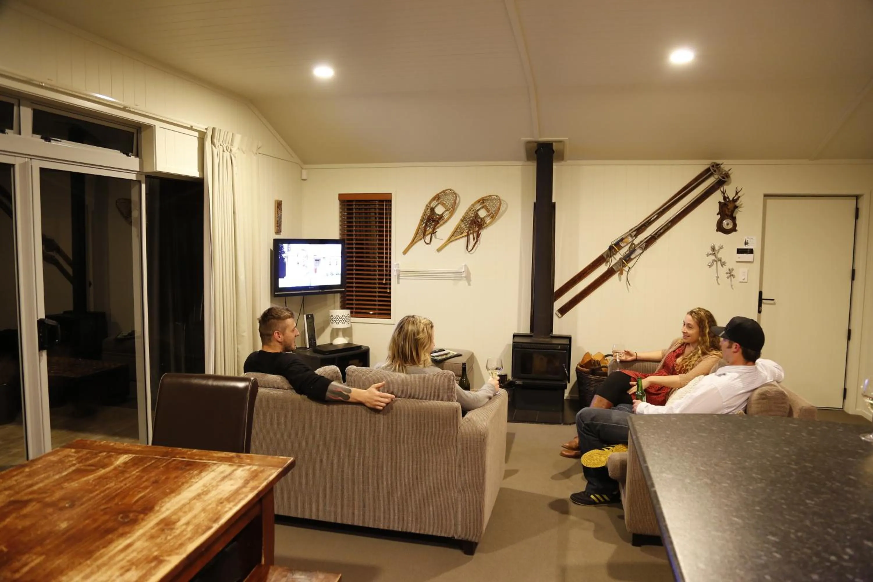 Living room in Rocky Mountain Chalets Ohakune