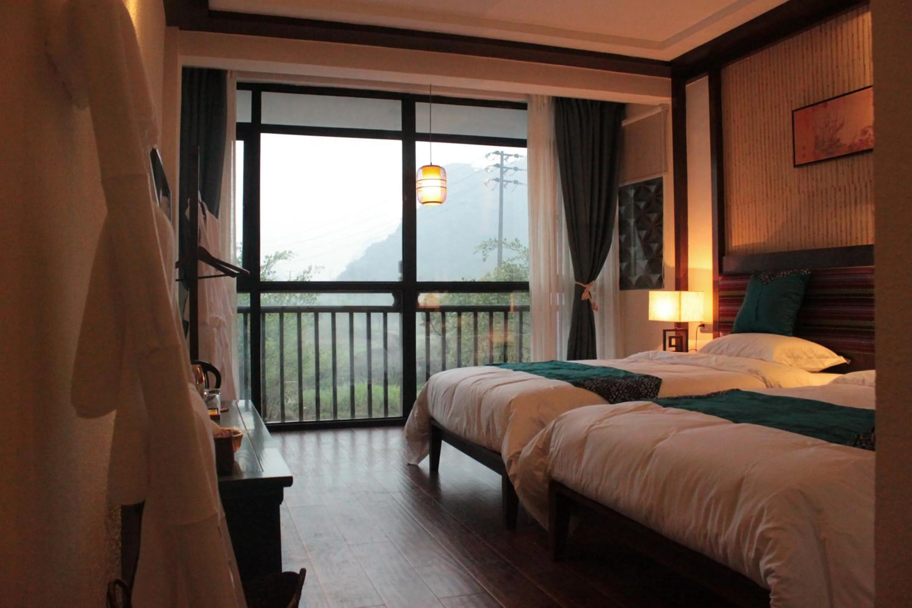 Bed in Secret Courtyard Resort Hotel