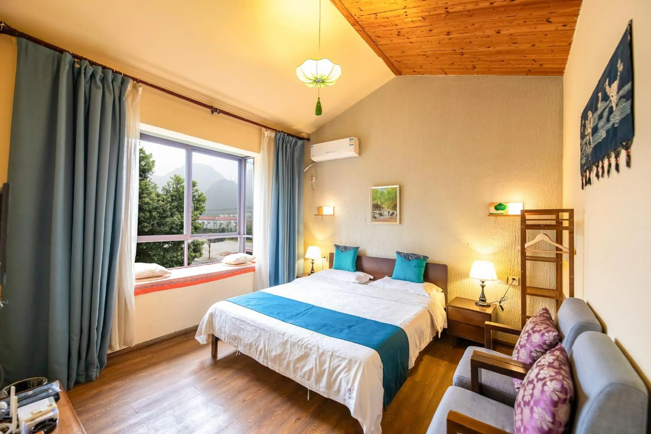 Bed in Secret Courtyard Resort Hotel