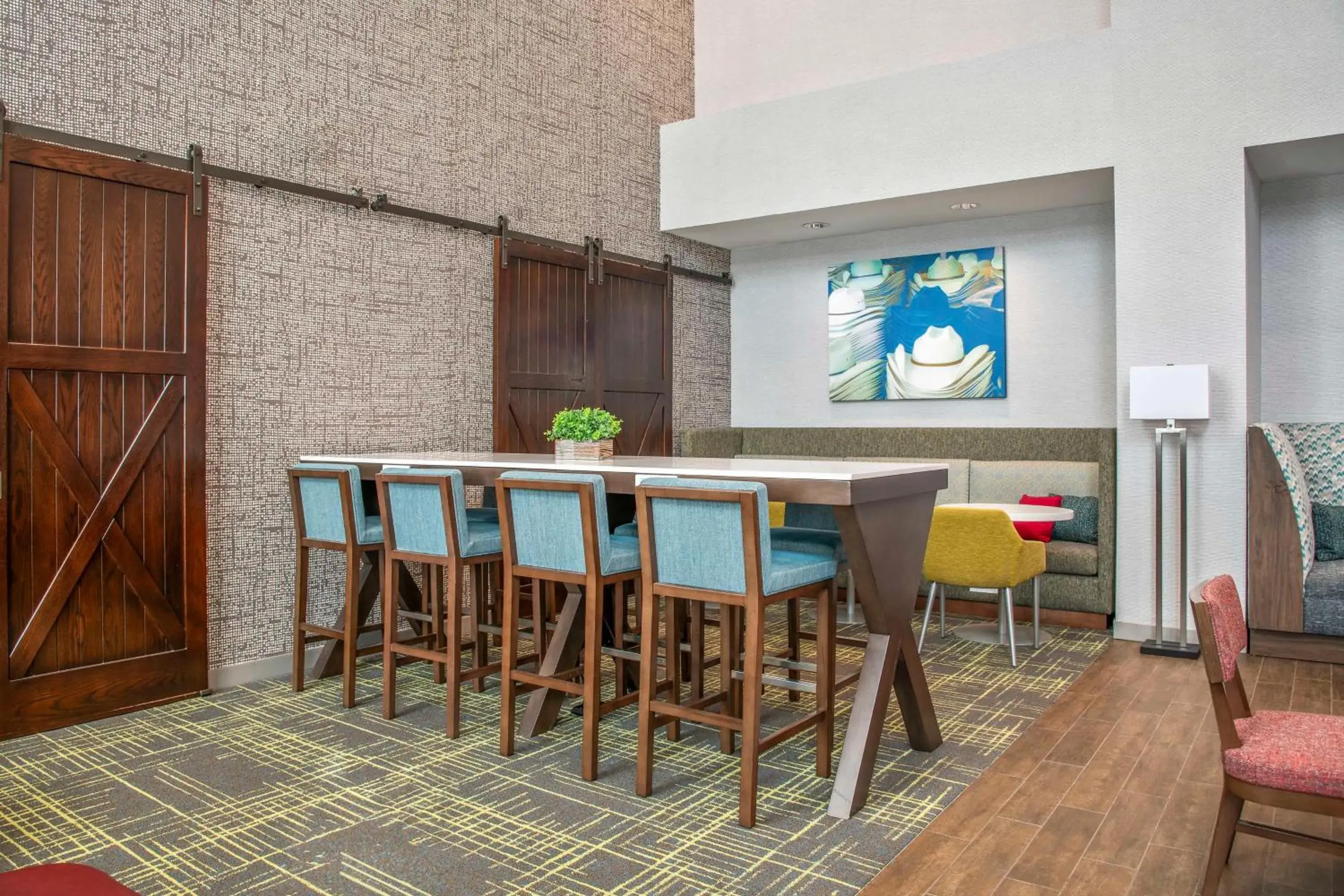Lobby or reception in Hampton Inn & Suites Dallas-Allen Lobby or reception in Hampton Inn & Suites Dallas-Allen