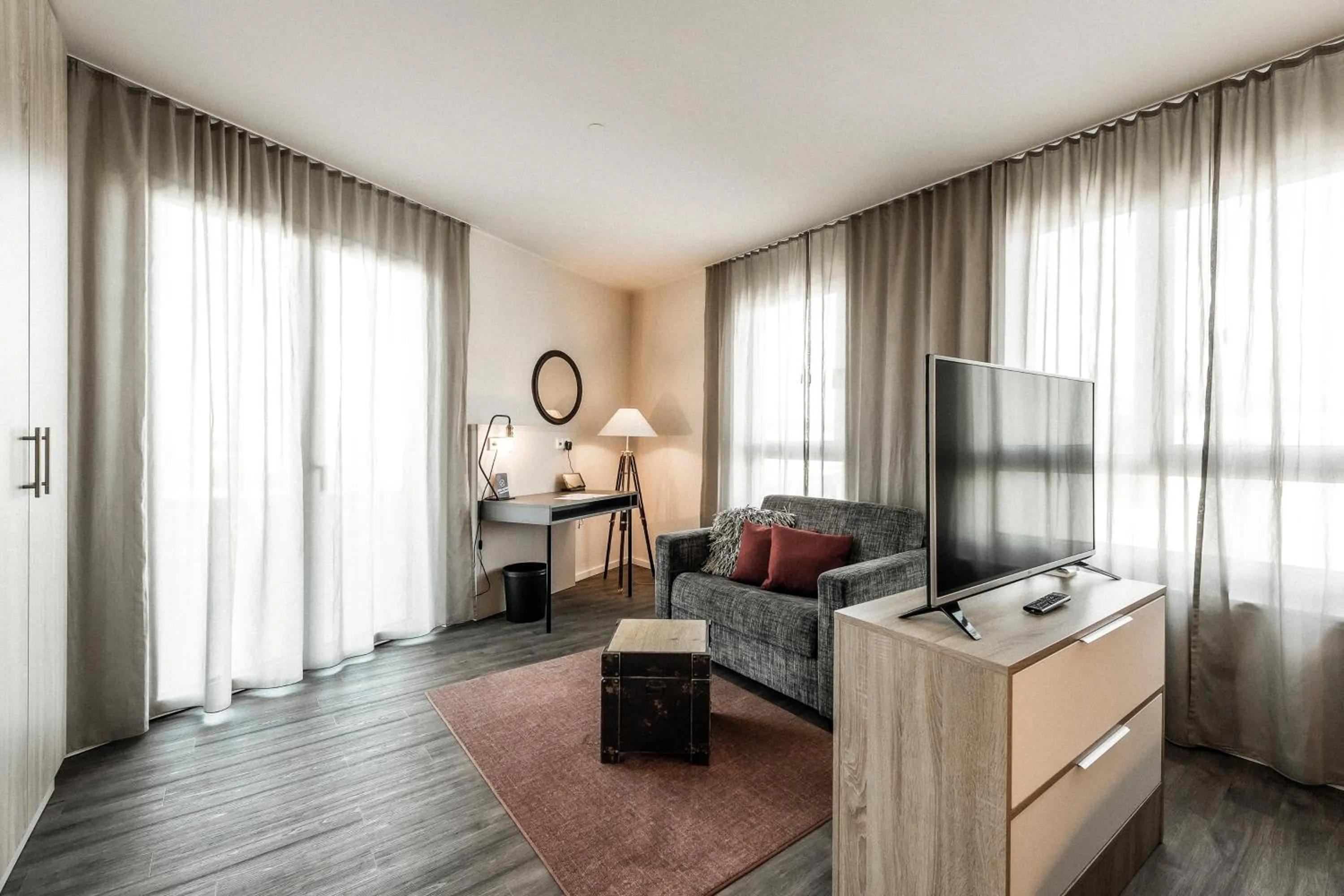 Seating area in HARBR. boardinghouse Ludwigsburg