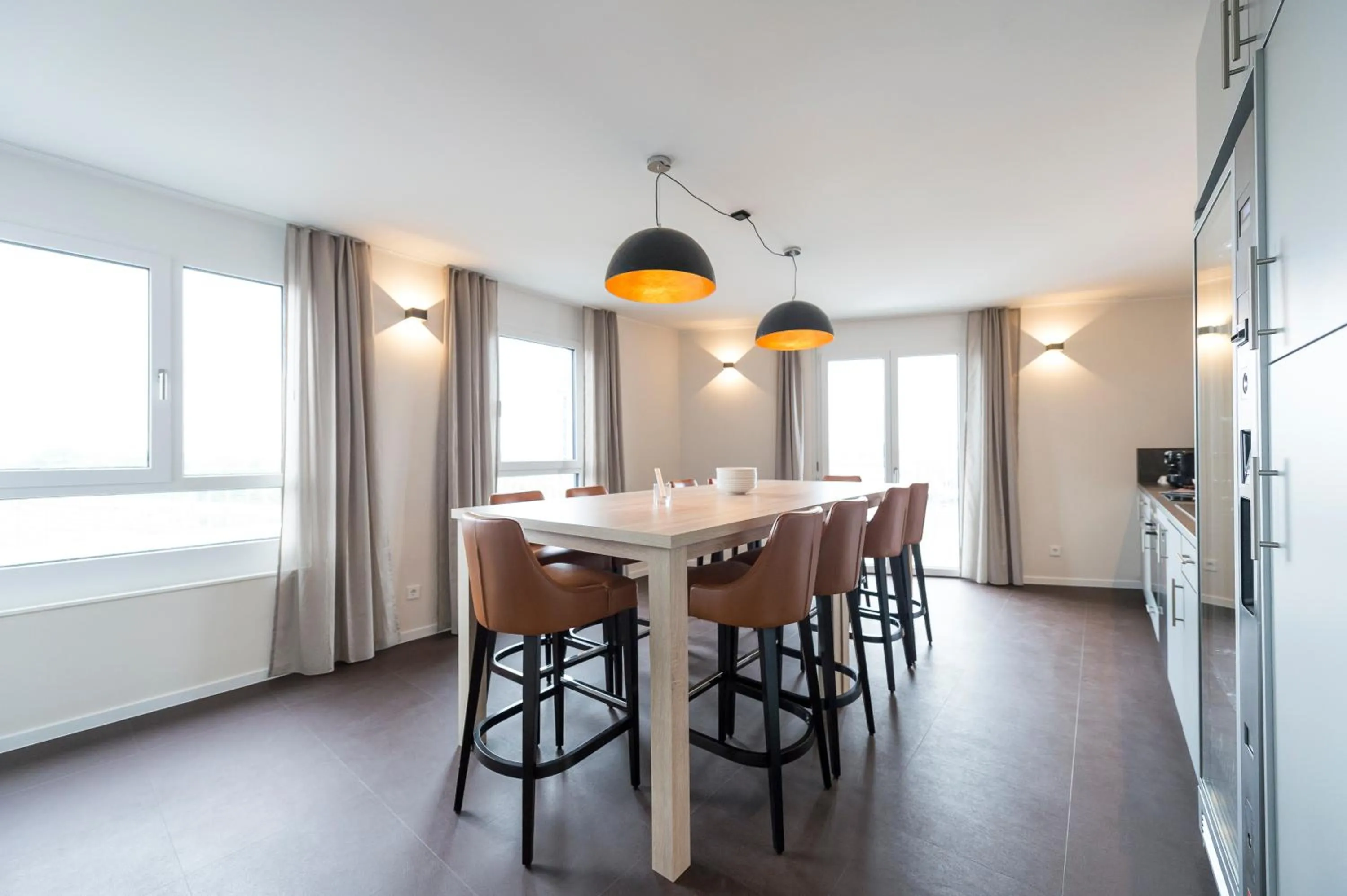 Communal lounge/ TV room in HARBR. boardinghouse Ludwigsburg