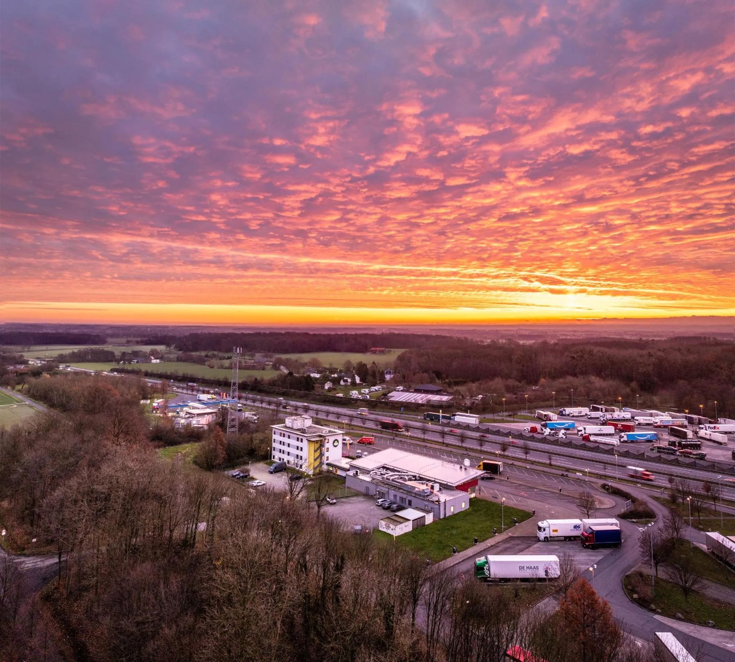 Bird's eye view in Hotel Rhynern Nord
