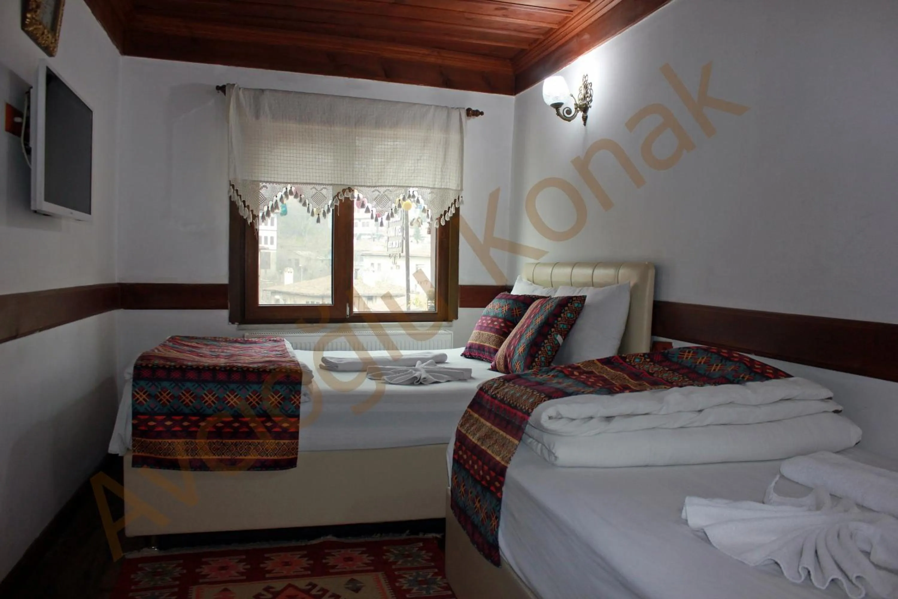 Bed in Avcıoğlu Konak Otel
