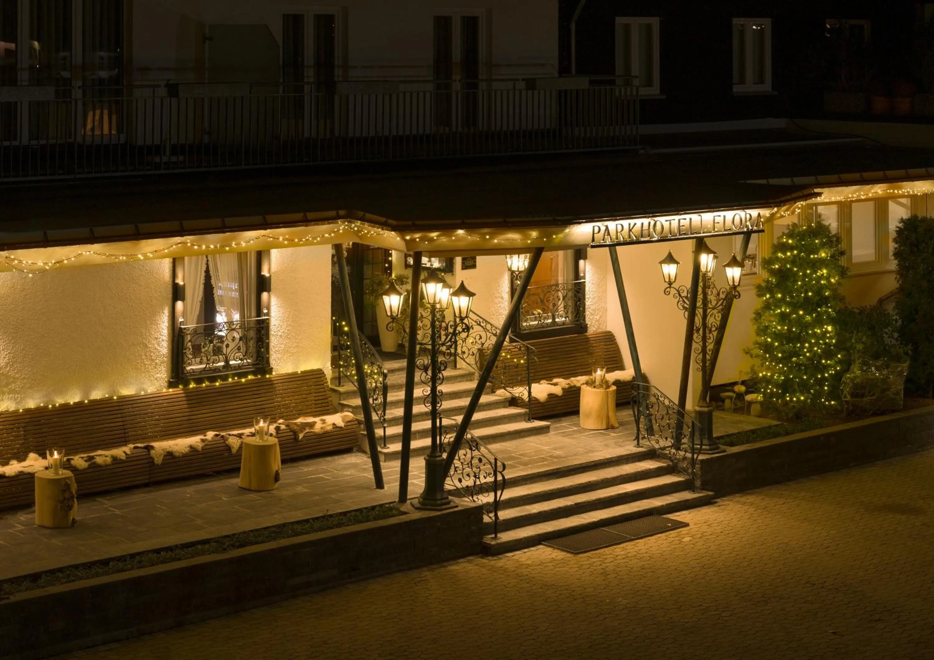 Patio in Parkhotel Flora am Schluchsee