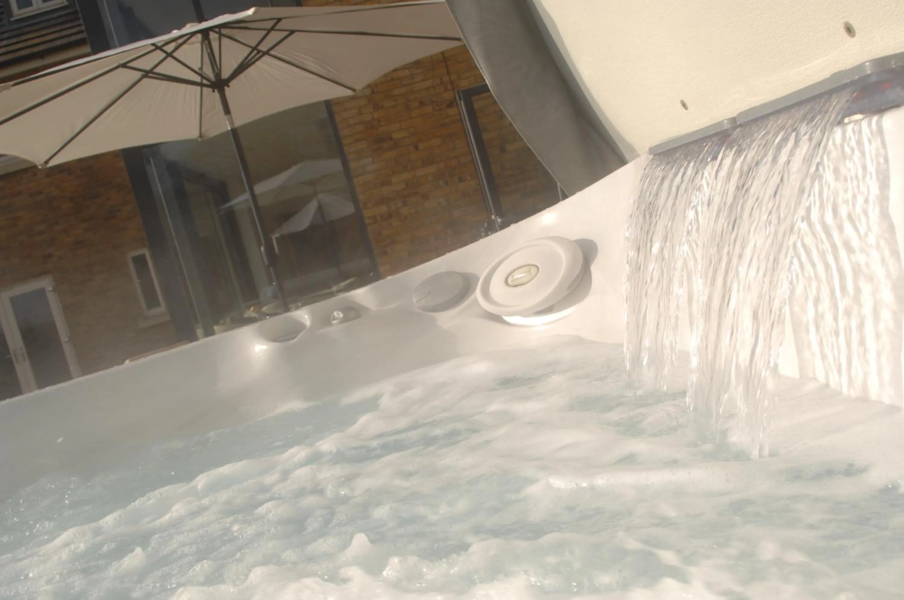 Hot Tub in Woodhouse Farm Lodge
