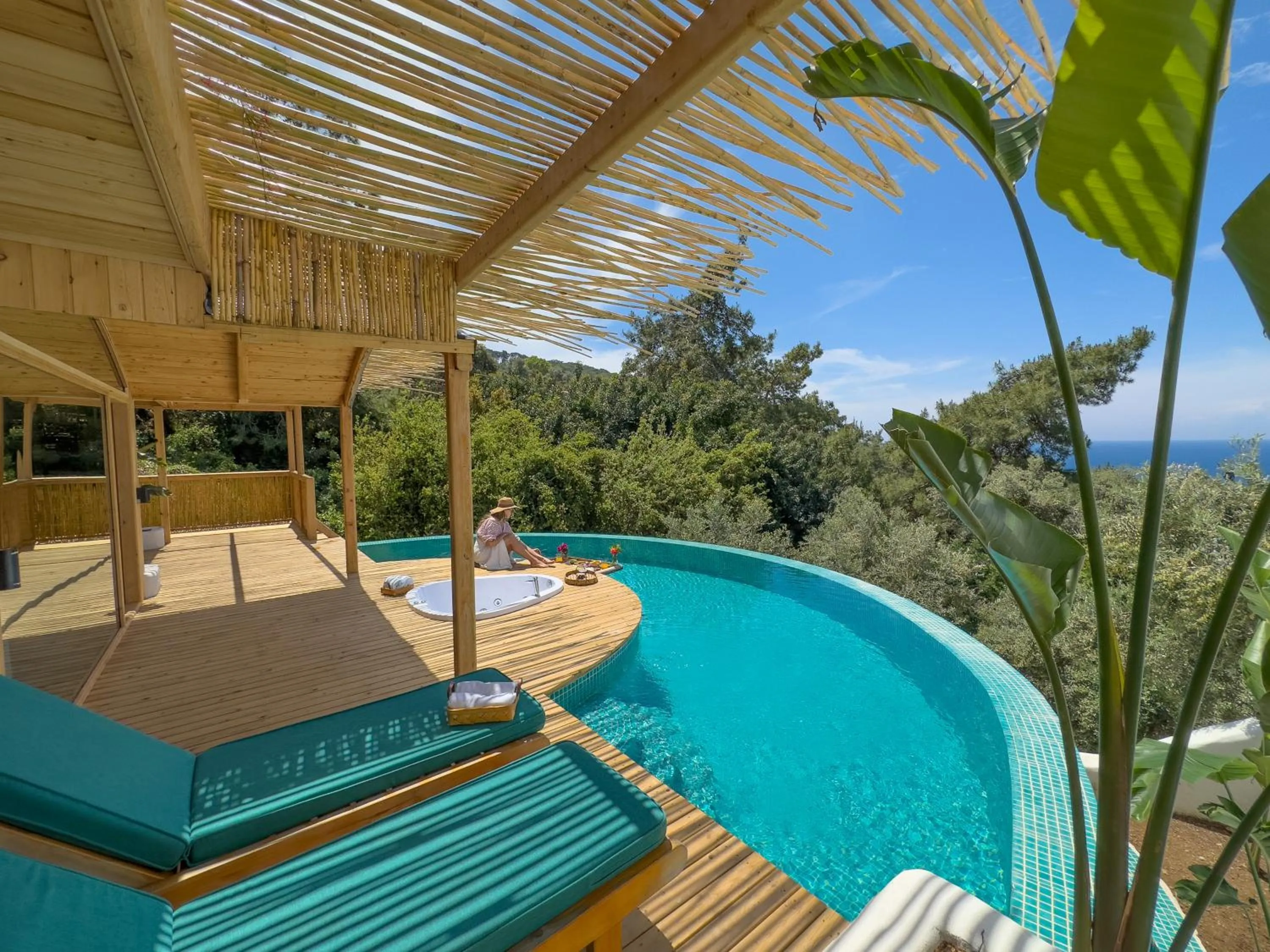 Pool view in Seaview Faralya