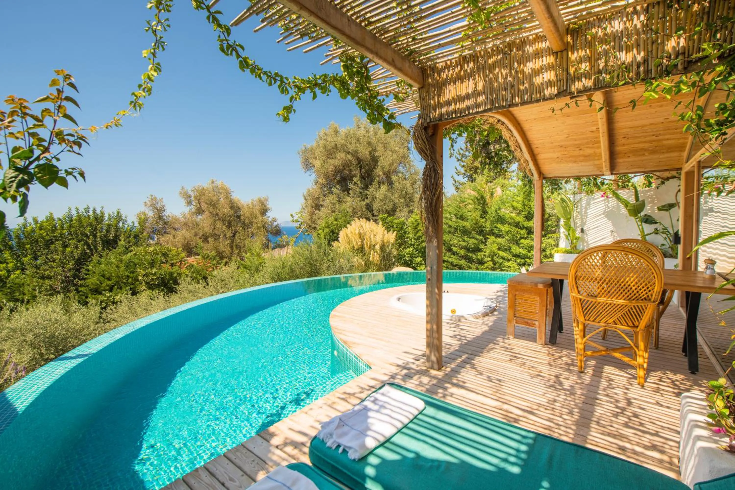 Pool view in Seaview Faralya