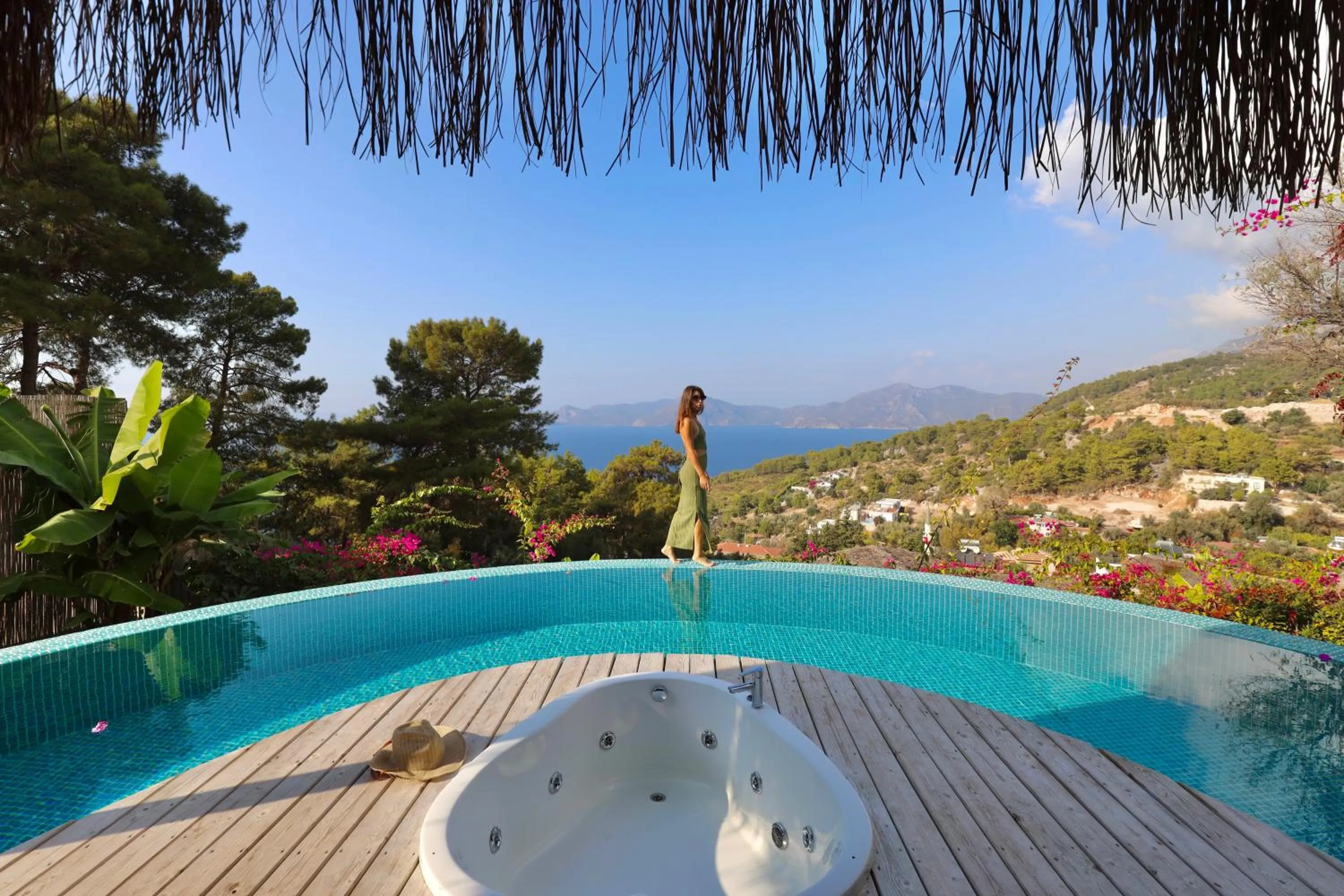 Pool view in Seaview Faralya