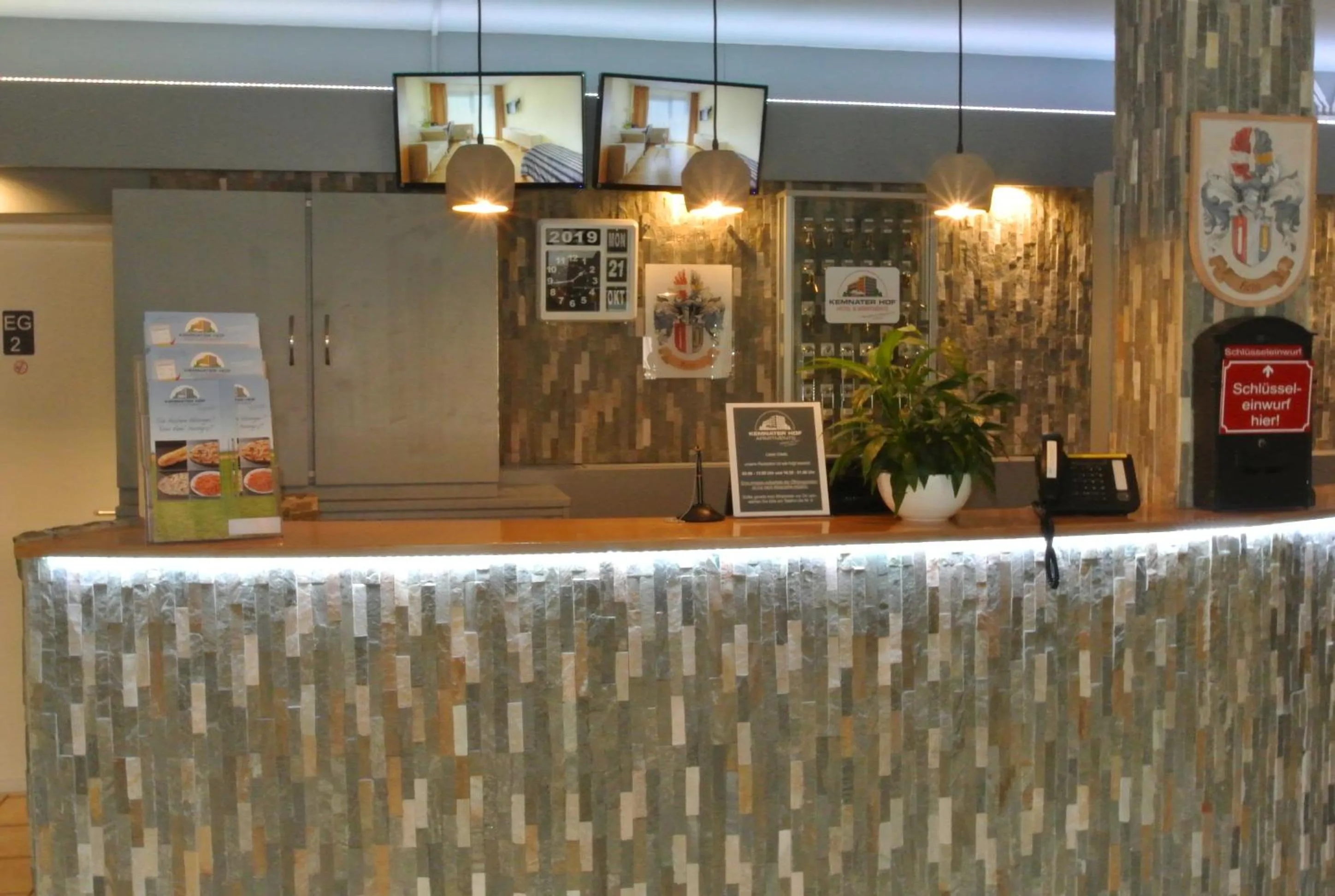 Lobby or reception in Kemnater Hof Apartments