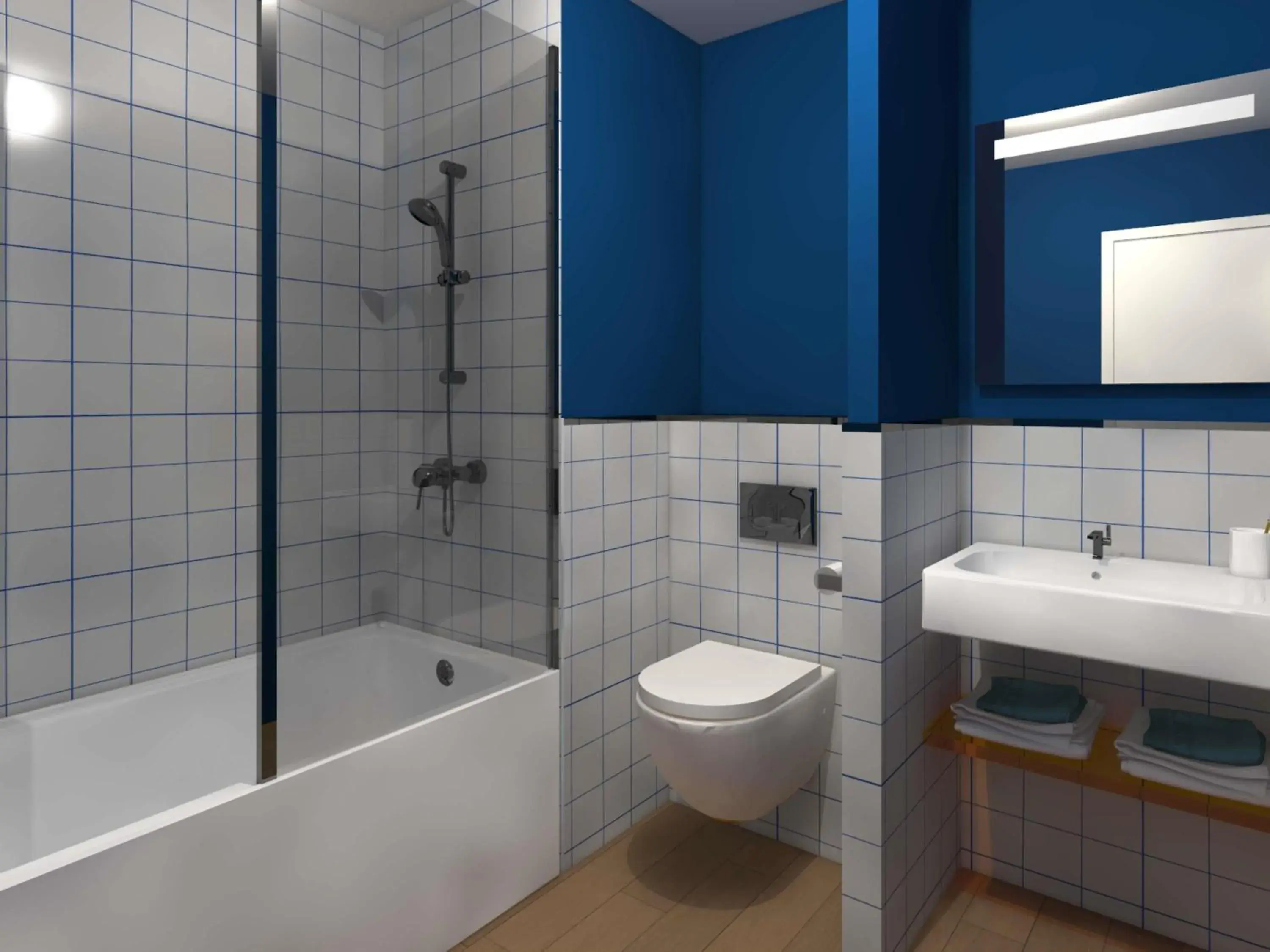 Bedroom in ibis Styles Morlaix Bedroom in ibis Styles Morlaix