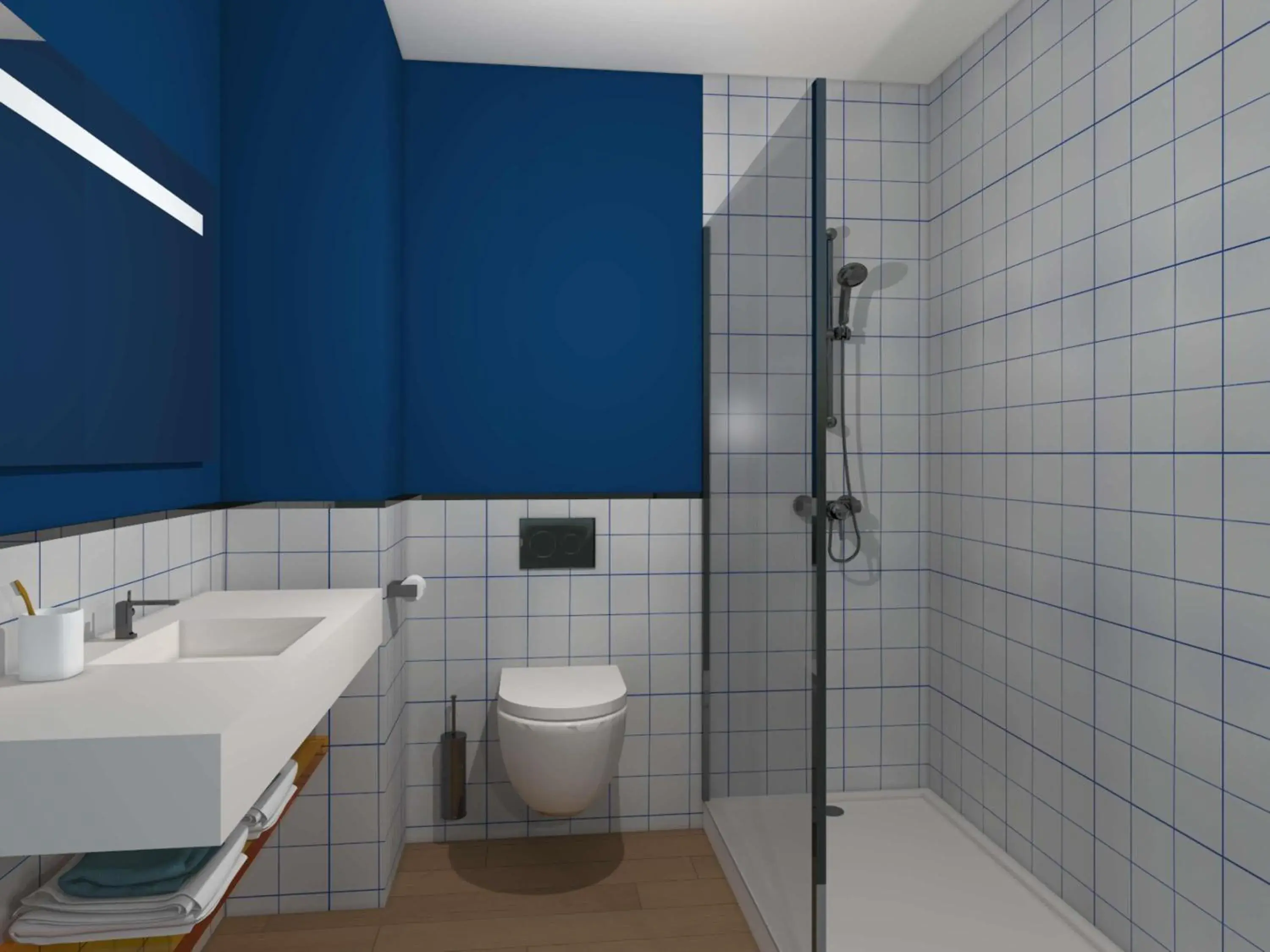 Bedroom in ibis Styles Morlaix Bedroom in ibis Styles Morlaix