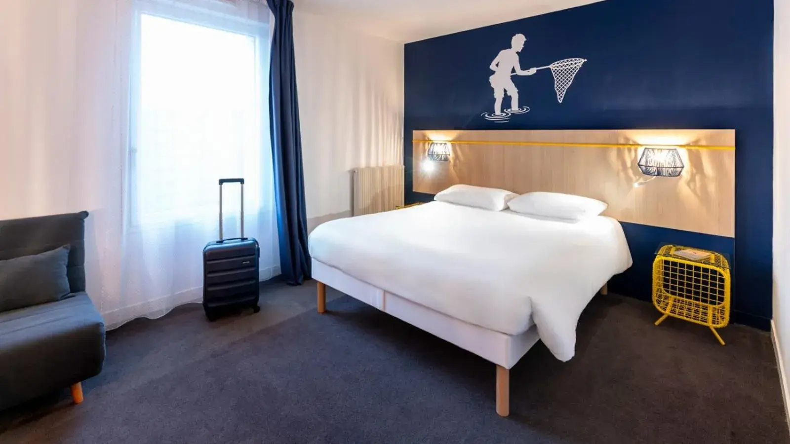 Bedroom, Bed in ibis Styles Morlaix Bedroom, Bed in ibis Styles Morlaix