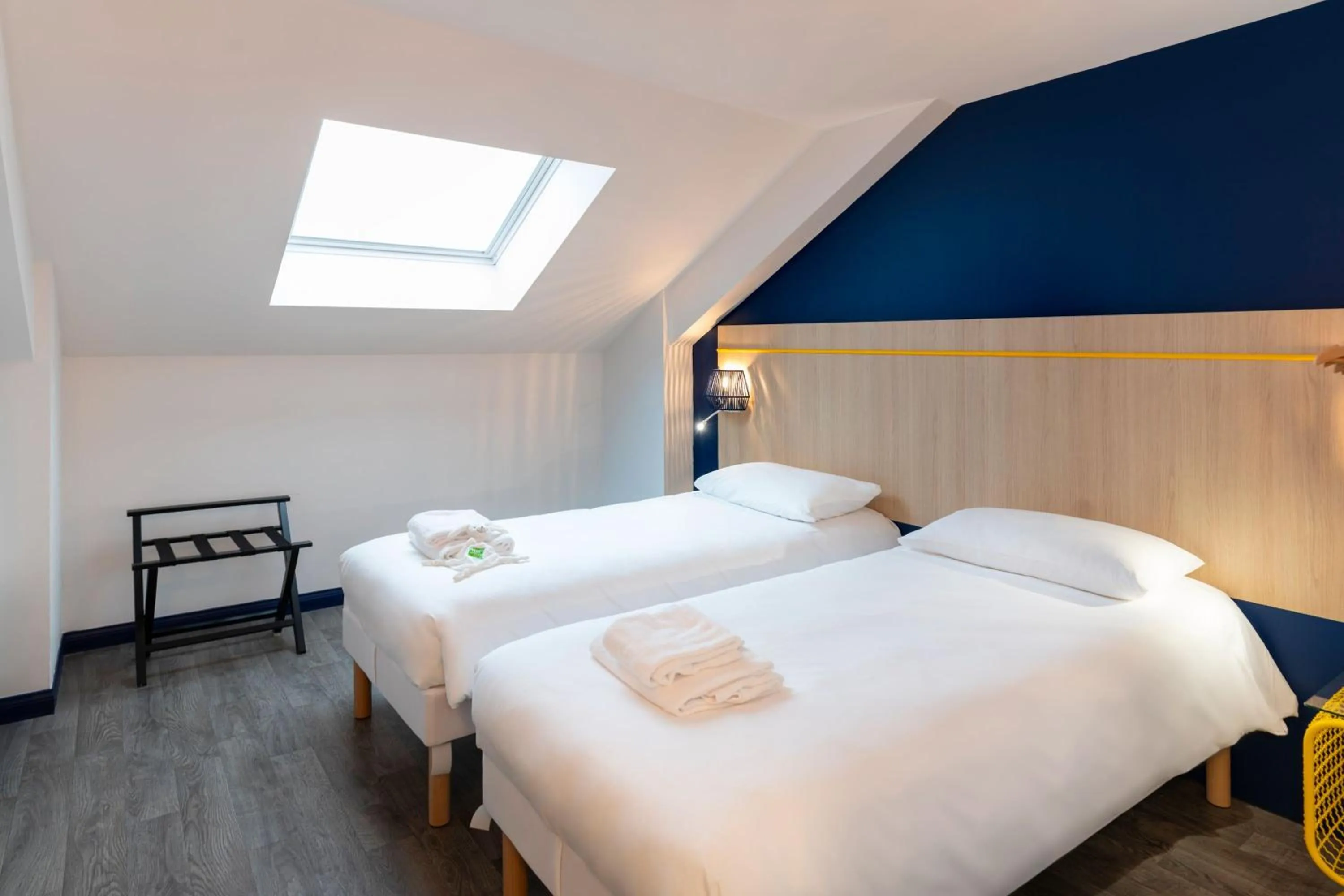 Bedroom, Bed in ibis Styles Morlaix