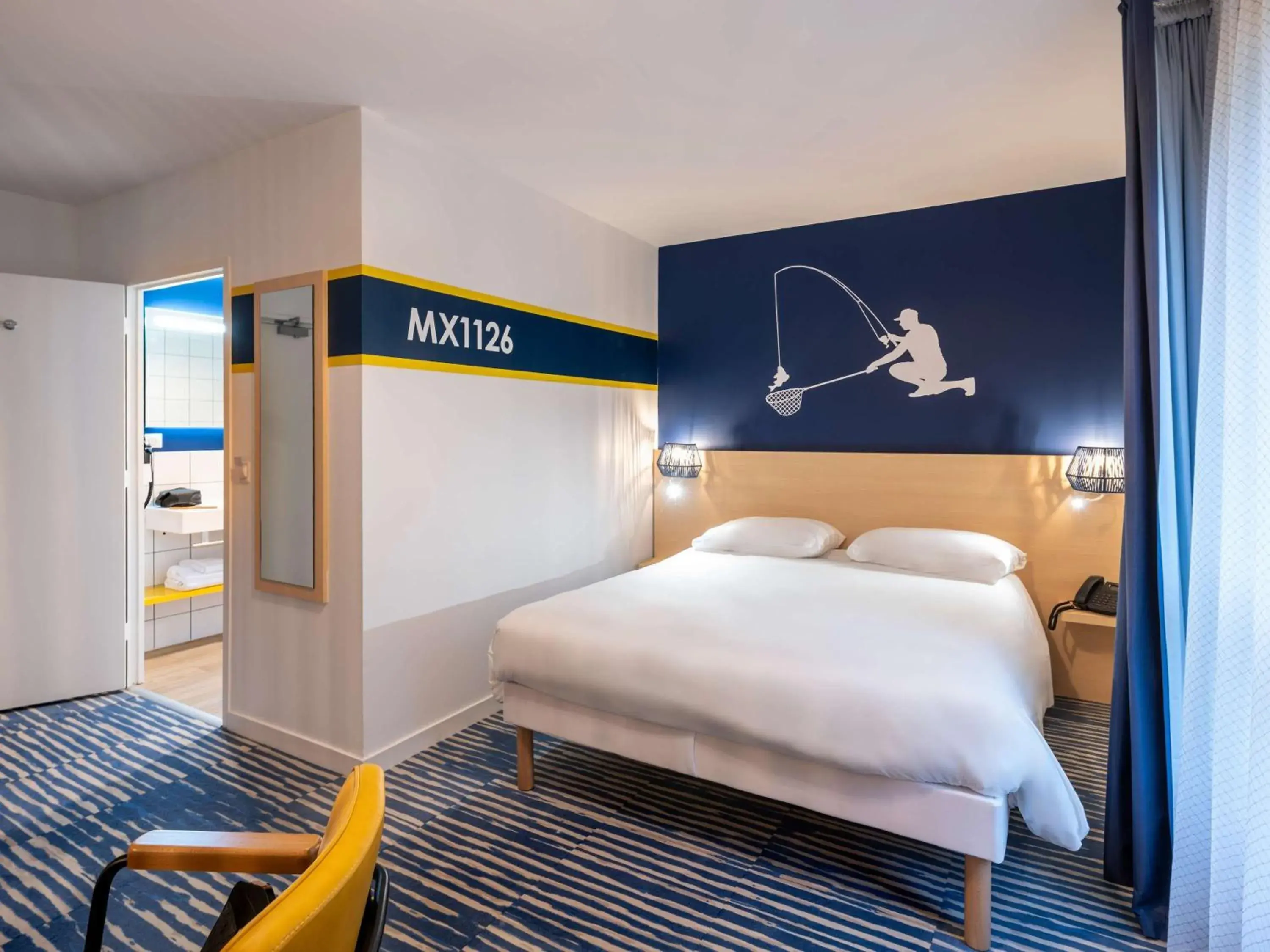 Bedroom, Bed in ibis Styles Morlaix Bedroom, Bed in ibis Styles Morlaix