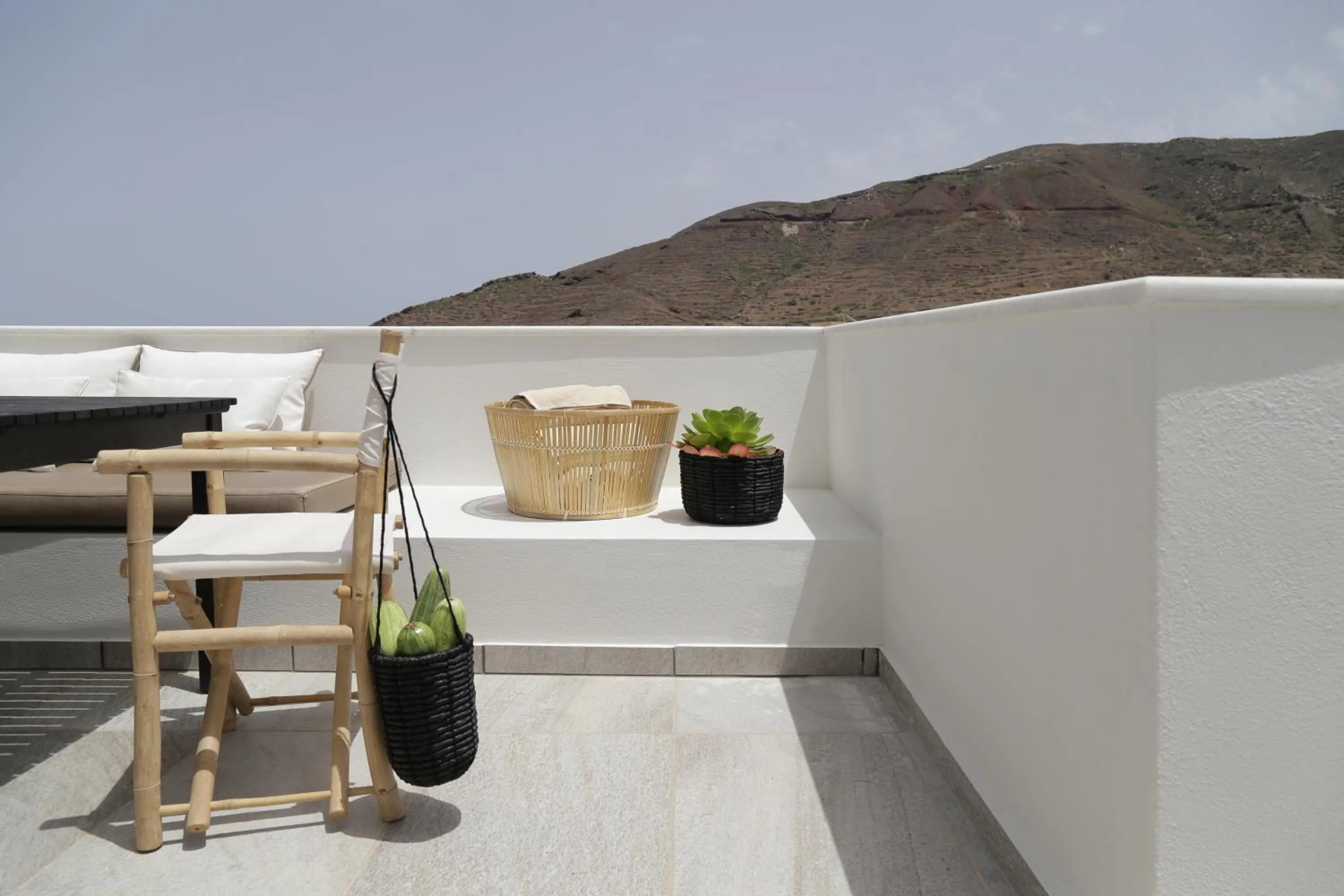 Patio in Vino Houses Santorini