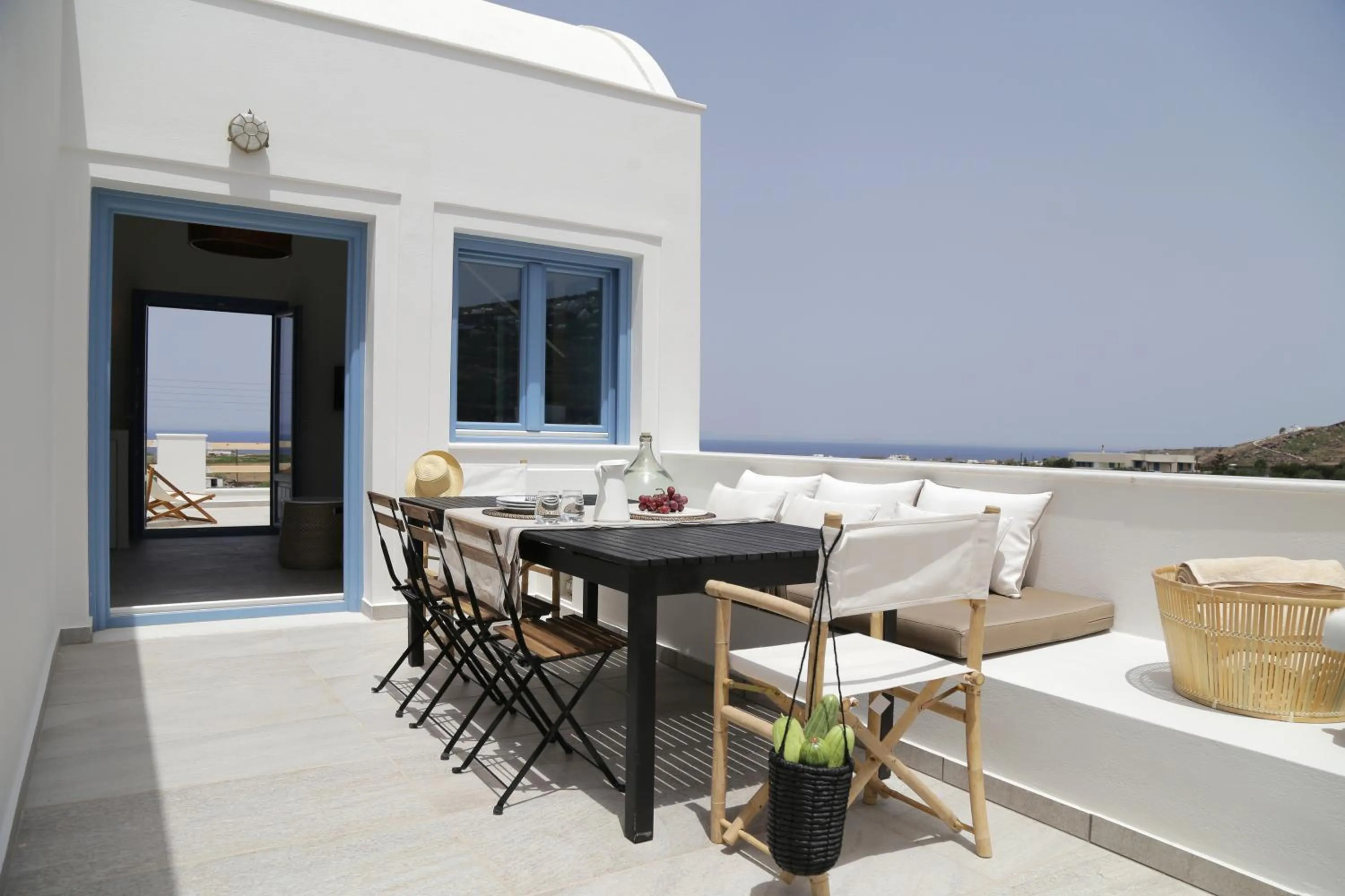 Patio in Vino Houses Santorini