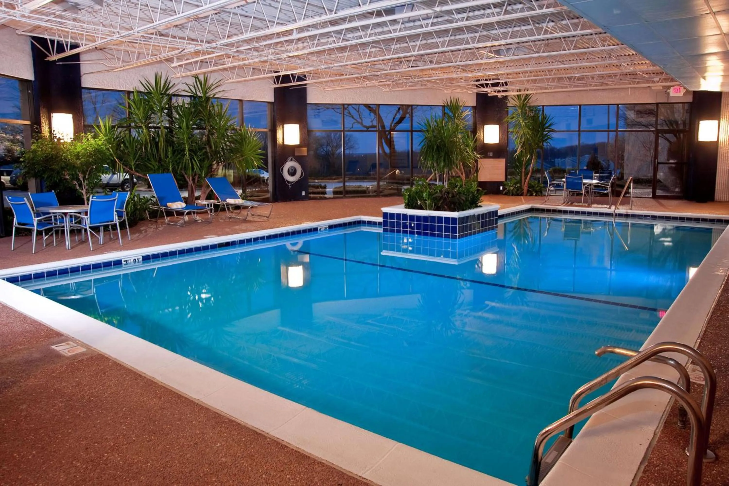 Pool view in DoubleTree by Hilton St. Louis at Westport