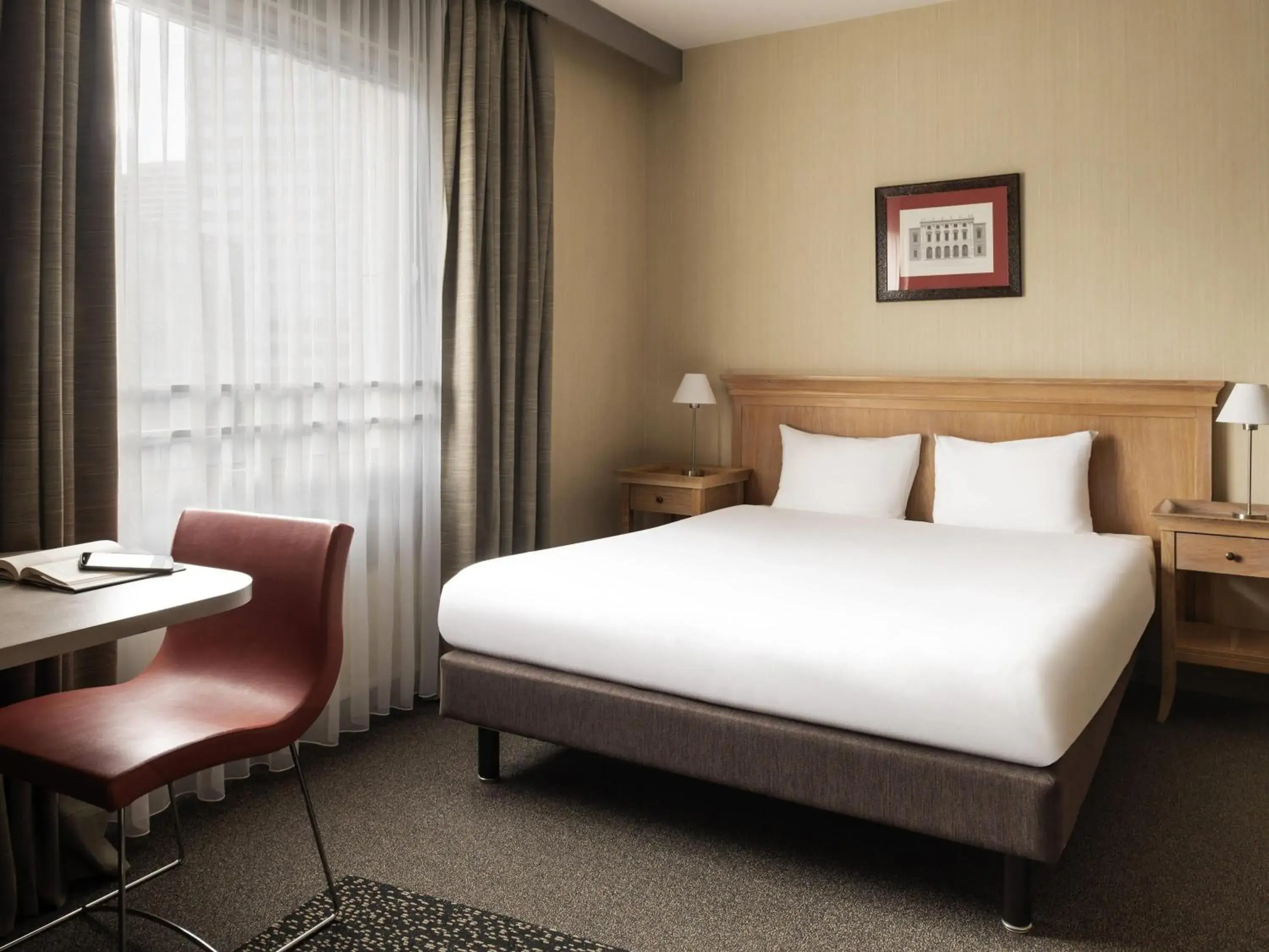 Bedroom, Bed in Aparthotel Adagio La Défense Esplanade Bedroom, Bed in Aparthotel Adagio La Défense Esplanade