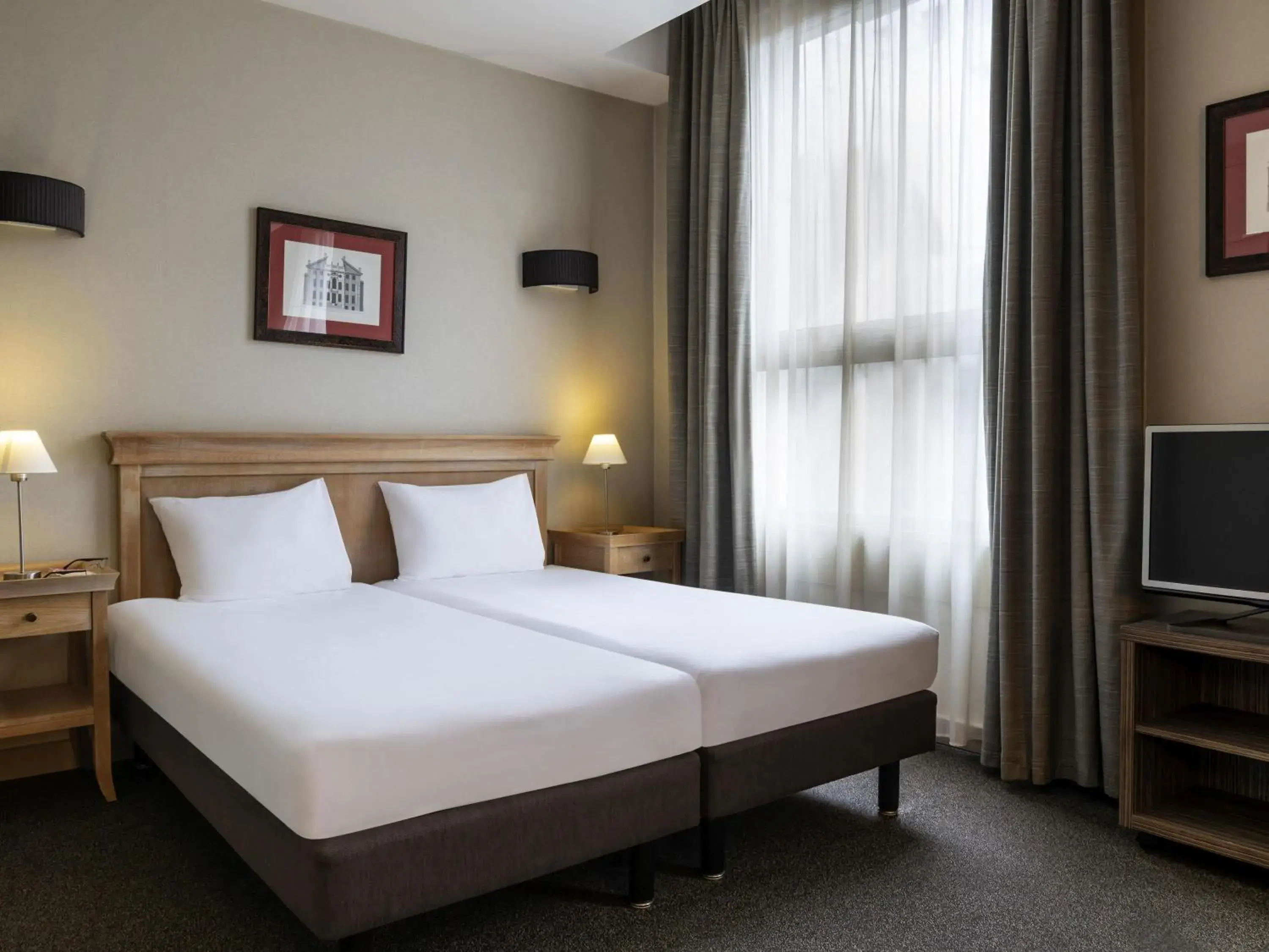 Bedroom, Bed in Aparthotel Adagio La Défense Esplanade Bedroom, Bed in Aparthotel Adagio La Défense Esplanade