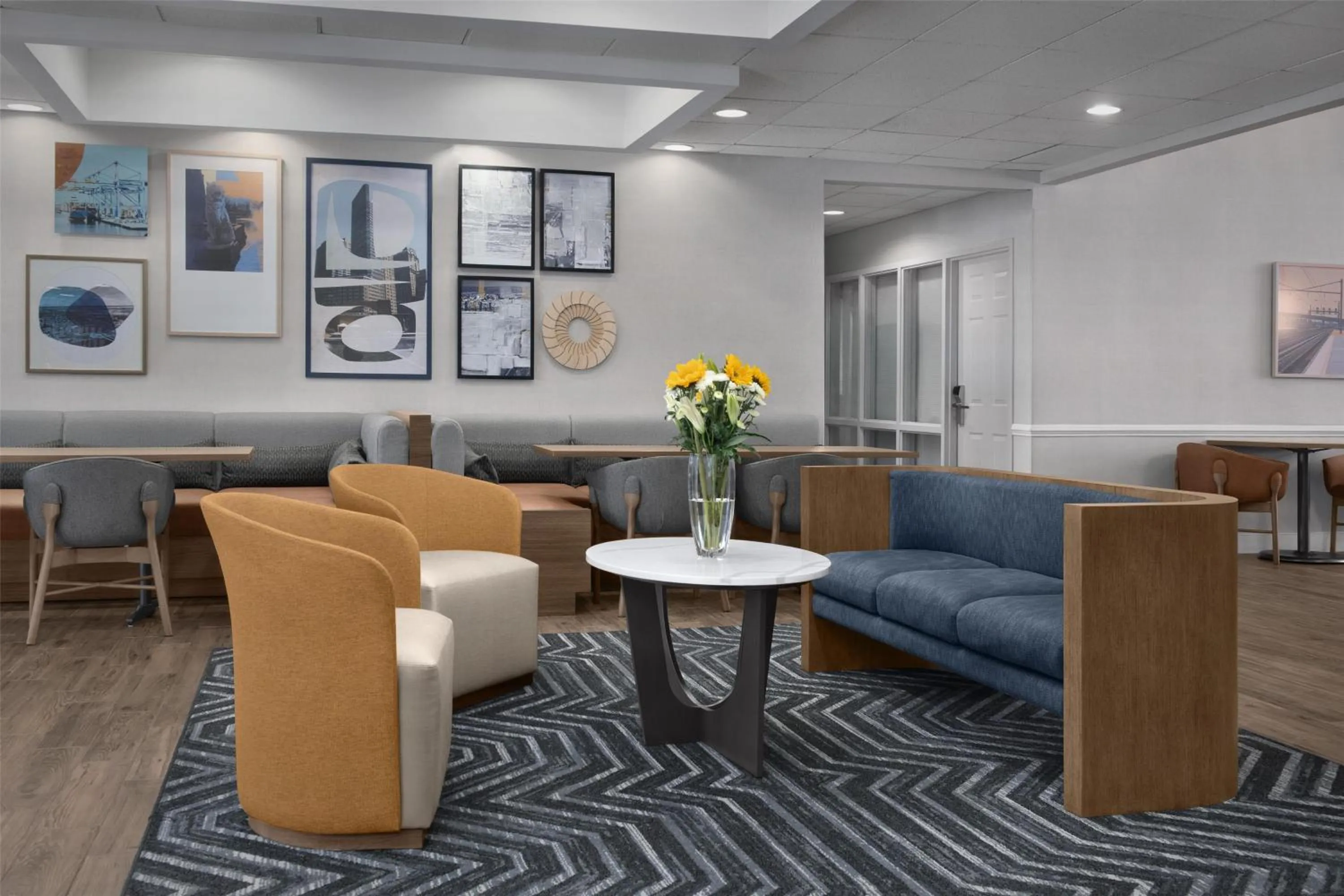 Lobby or reception in Homewood Suites by Hilton Newark-Cranford