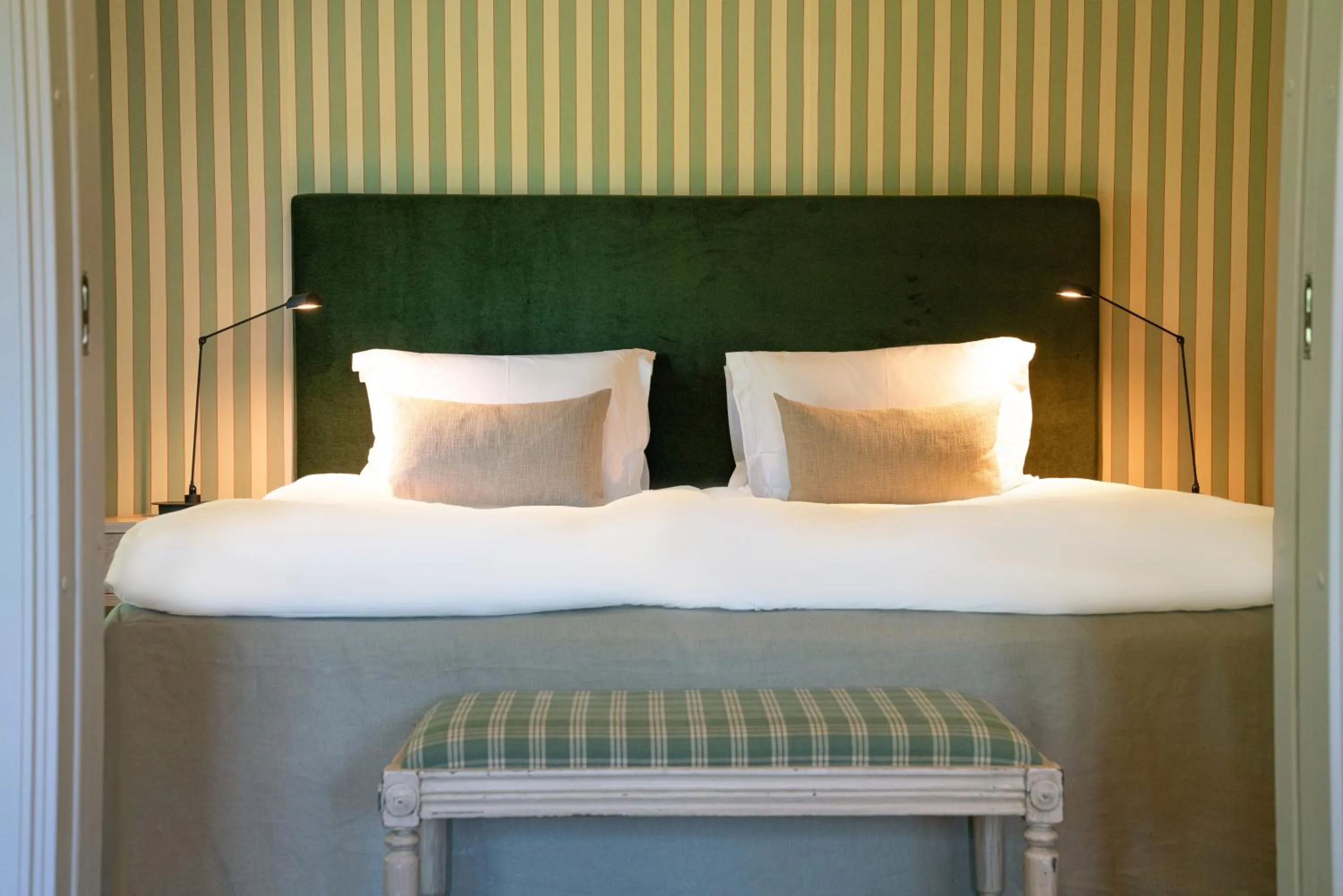 Bed in Stallmästaregården Hotel, Stockholm, a Member of Design Hotels
