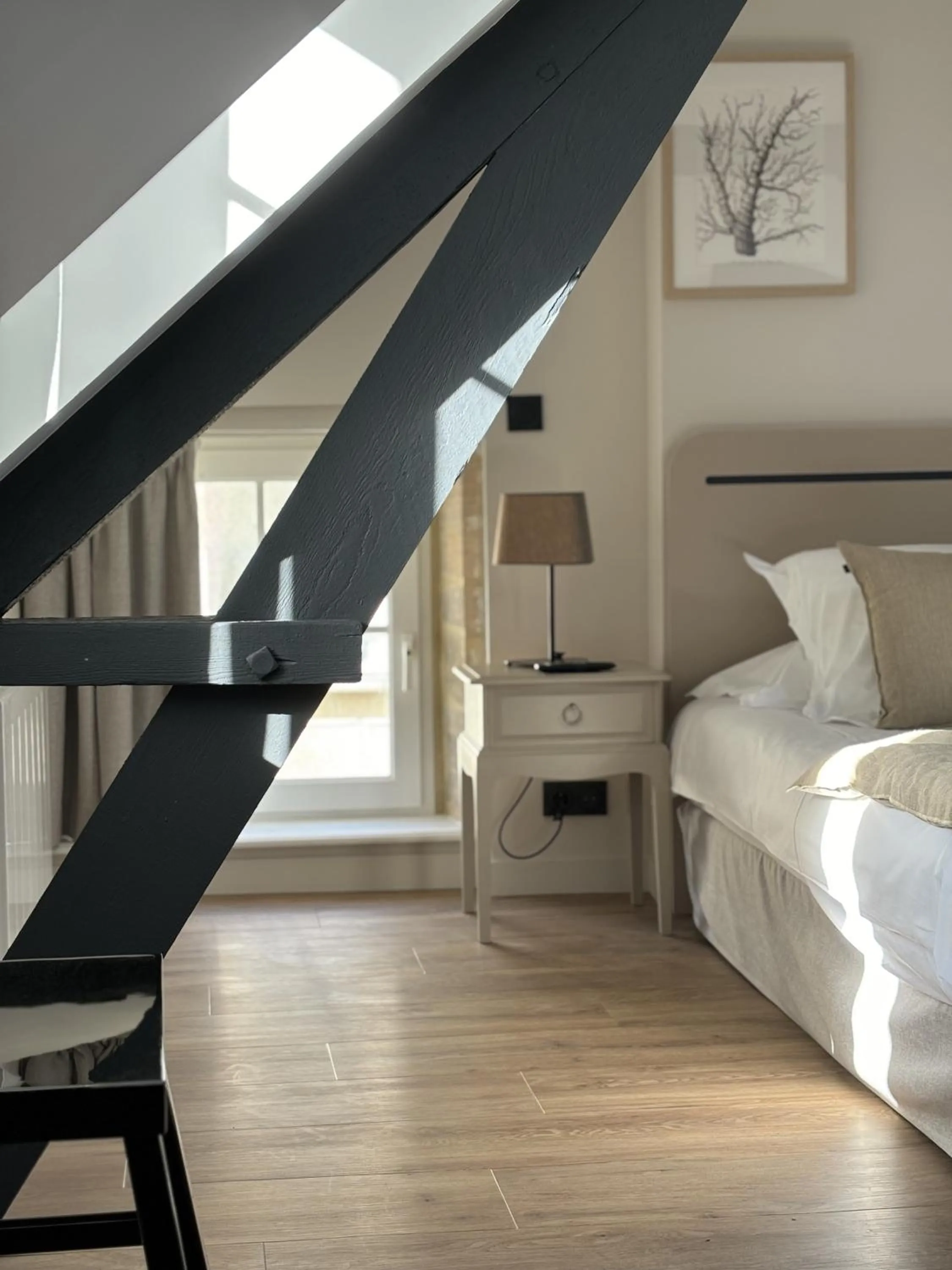 Bed in Hôtel De La Marine