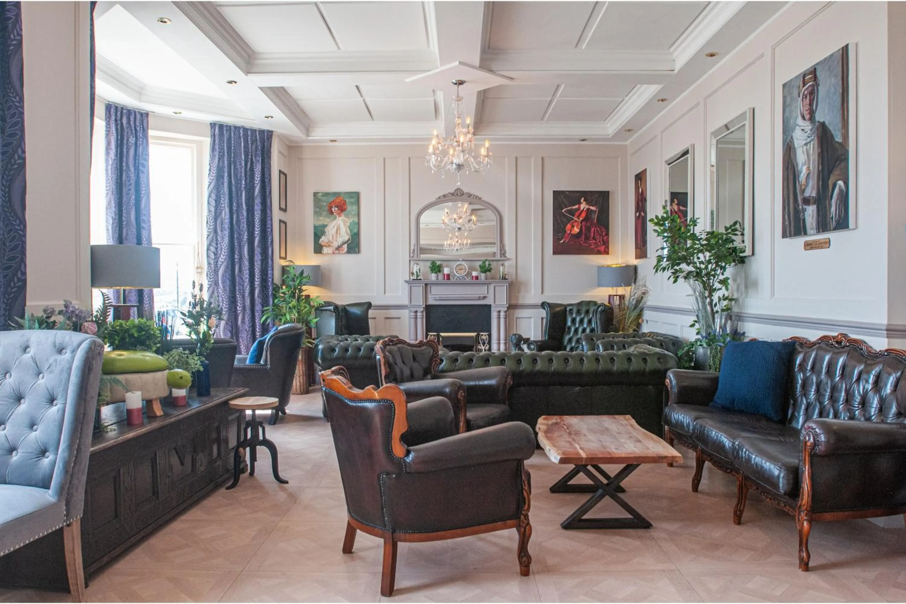 Lobby or reception in The Belgrave Hotel Tenby