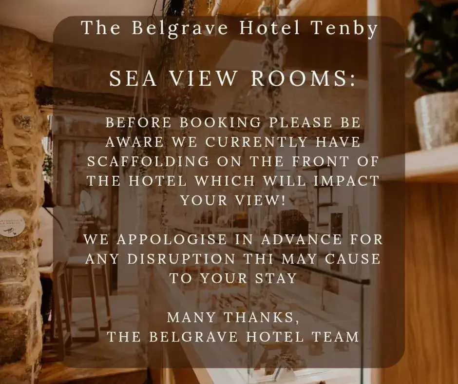 Standard Family of 4 room with view in The Belgrave Hotel Tenby Standard Family of 4 room with view in The Belgrave Hotel Tenby