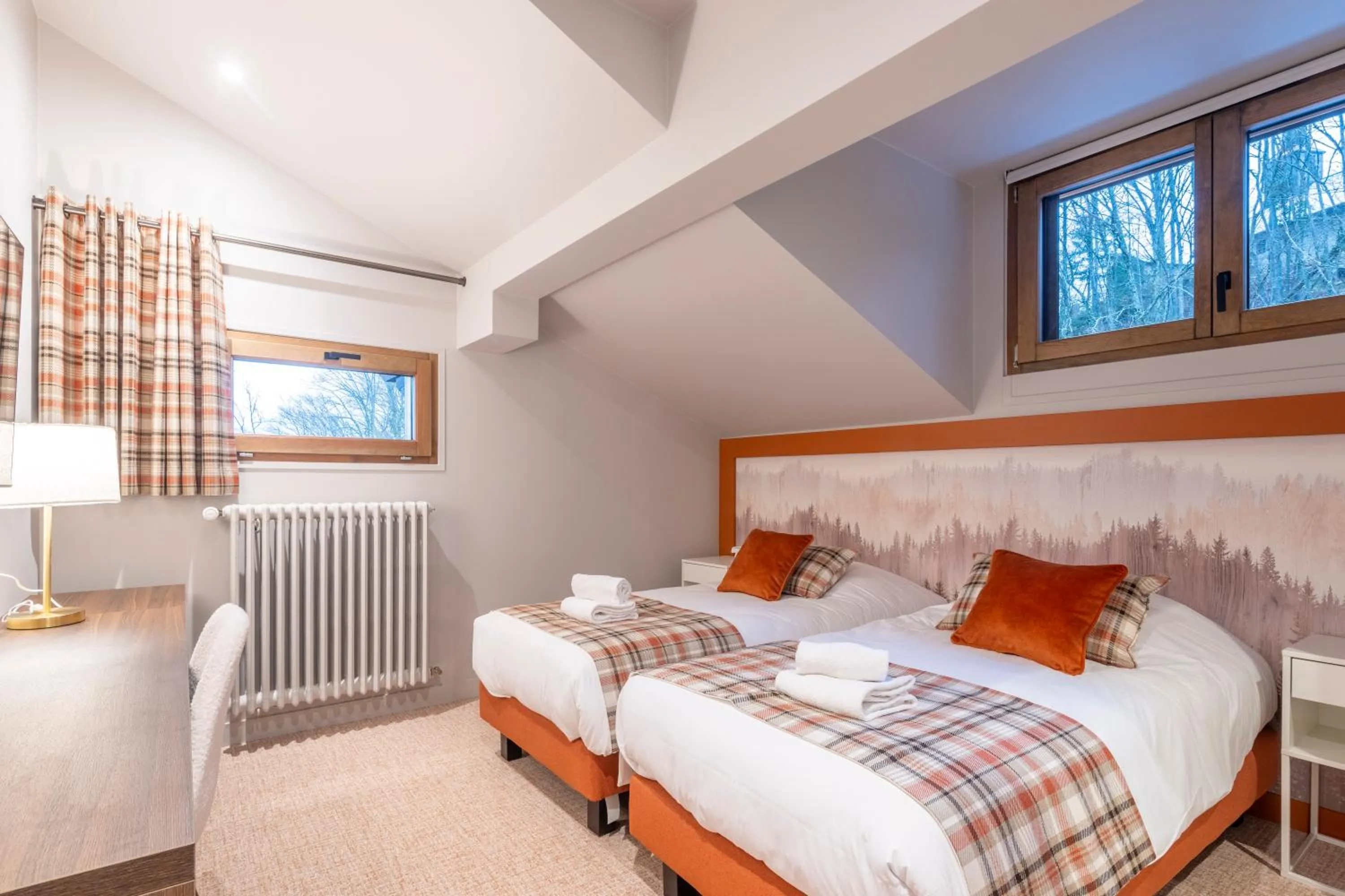 Bed in Hotel Le Bois Joli