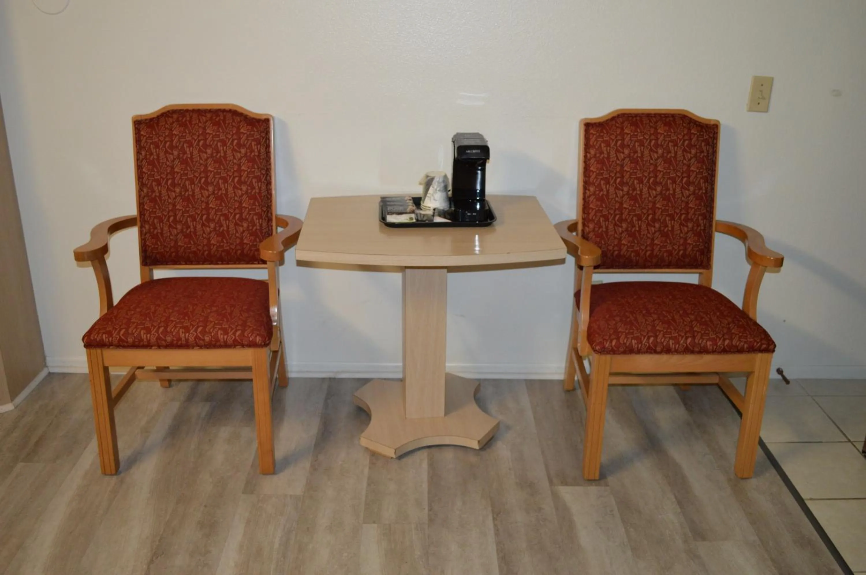 Seating area in Jolly Roger Hotel