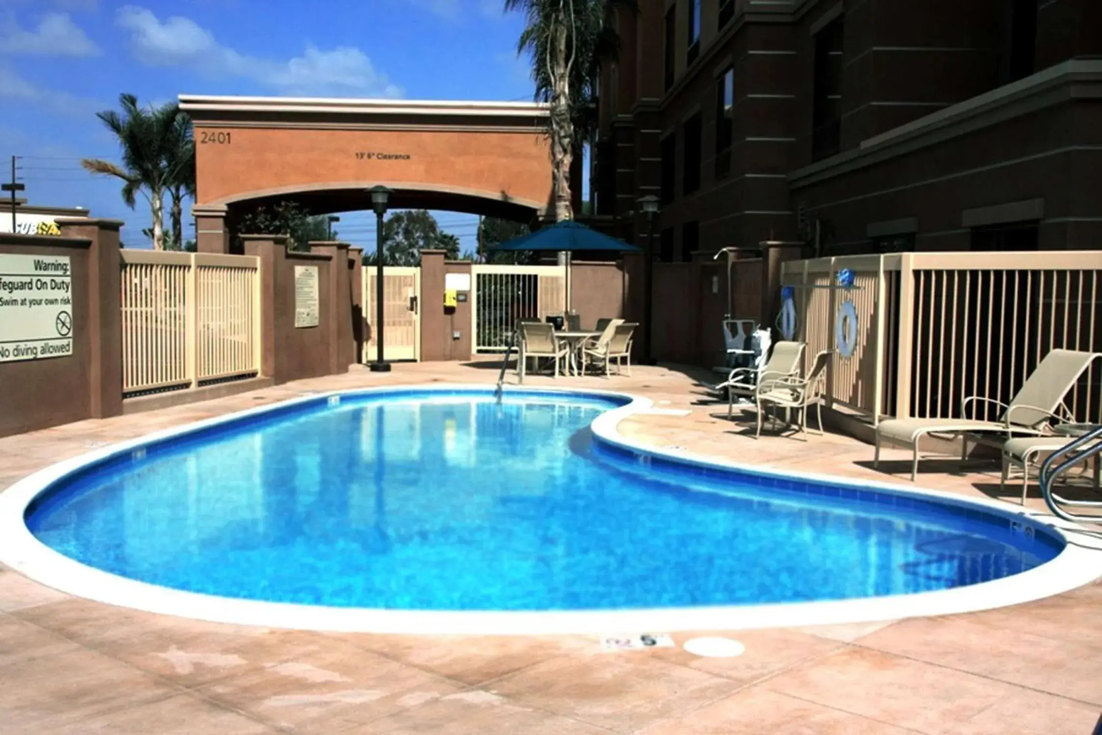 Pool view in Hampton Inn & Suites Seal Beach Pool view in Hampton Inn & Suites Seal Beach