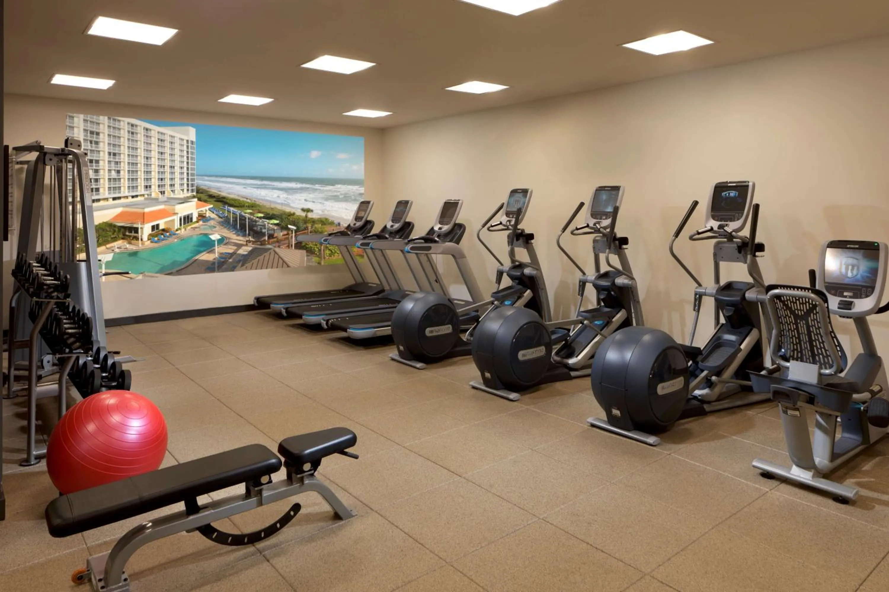 Fitness centre/facilities in Hilton Melbourne Beach Oceanfront