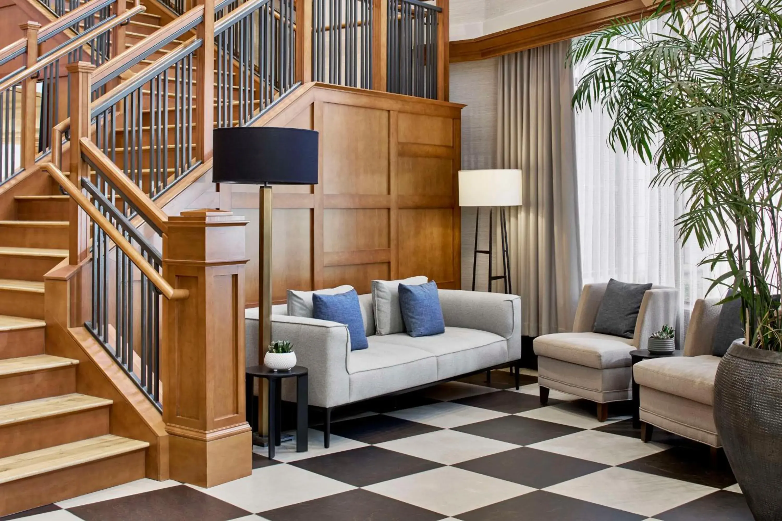 Lobby or reception in Hampton Inn & Suites Saratoga Springs Downtown Lobby or reception in Hampton Inn & Suites Saratoga Springs Downtown