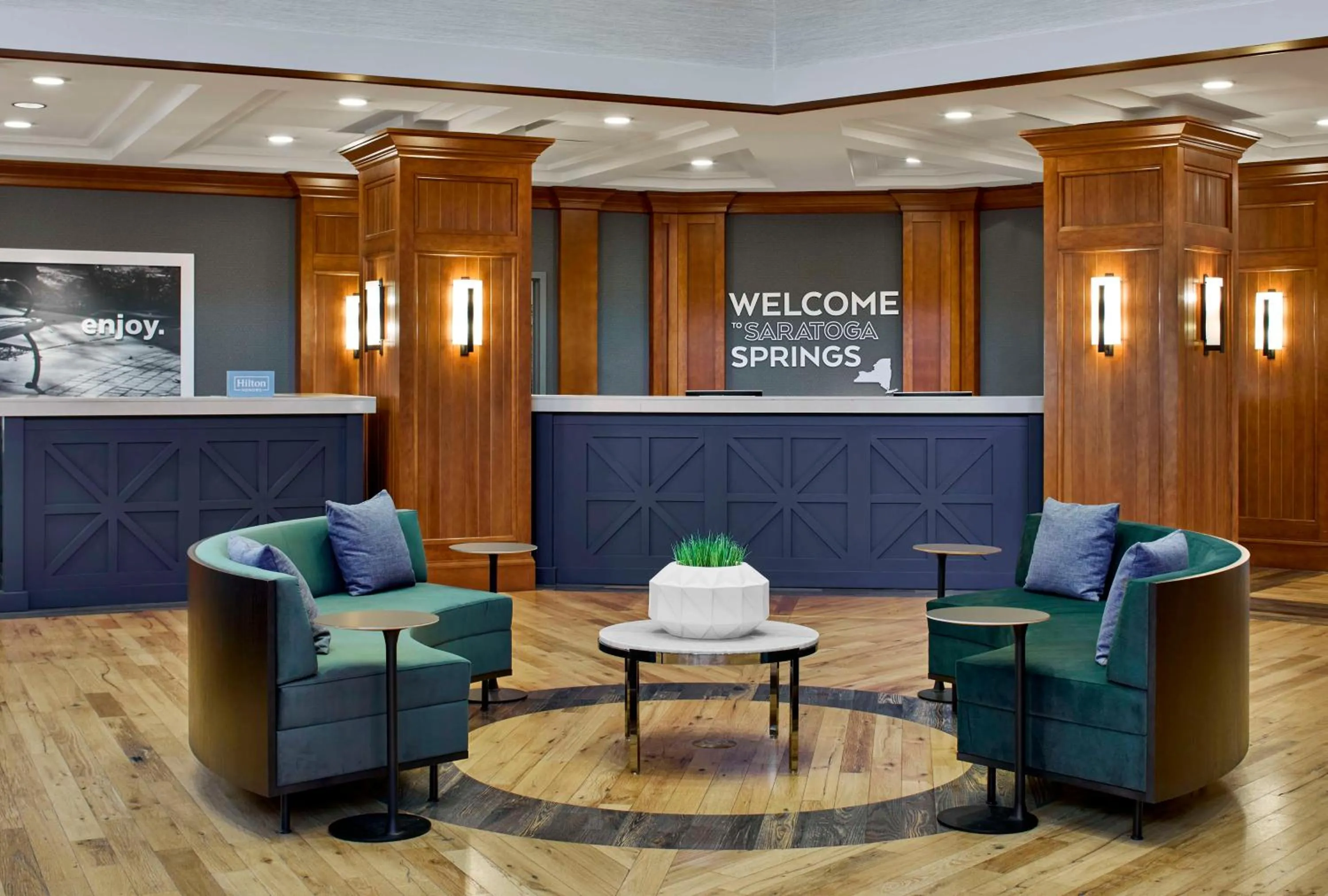 Lobby or reception in Hampton Inn & Suites Saratoga Springs Downtown
