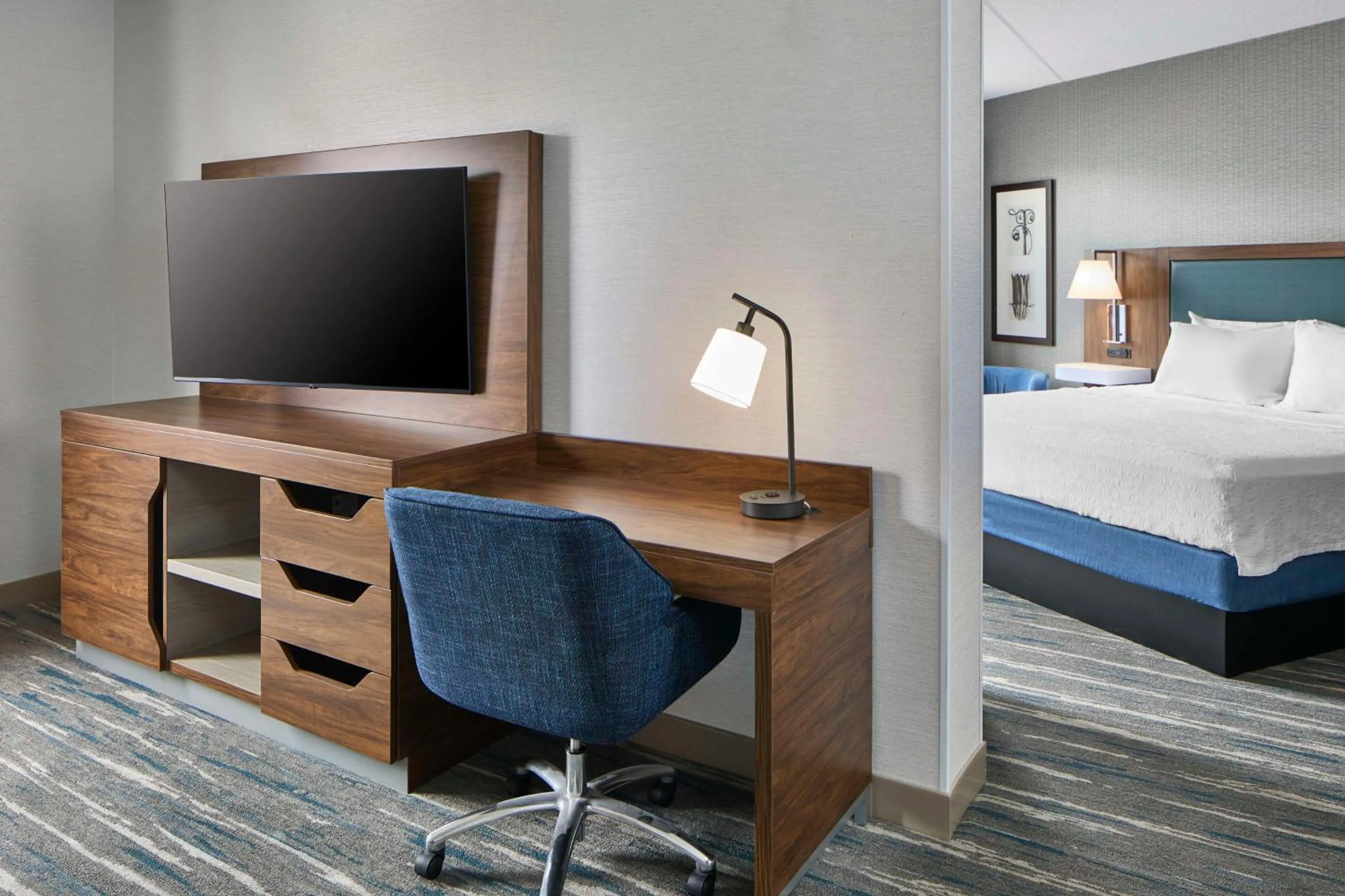 Bedroom, Bed in Hampton Inn & Suites Saratoga Springs Downtown