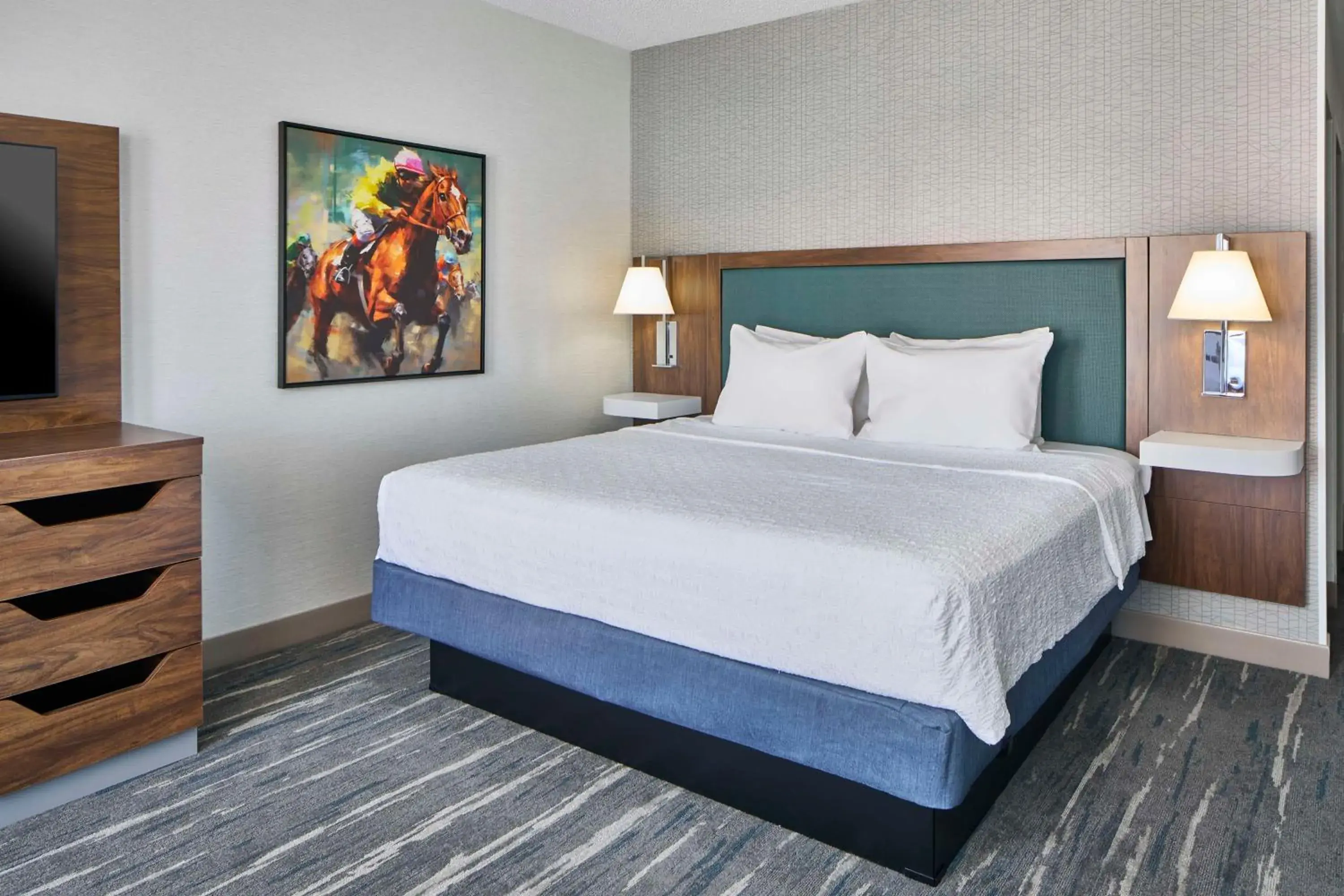 Standard Room with One King Bed and Balcony in Hampton Inn & Suites Saratoga Springs Downtown Standard Room with One King Bed and Balcony in Hampton Inn & Suites Saratoga Springs Downtown