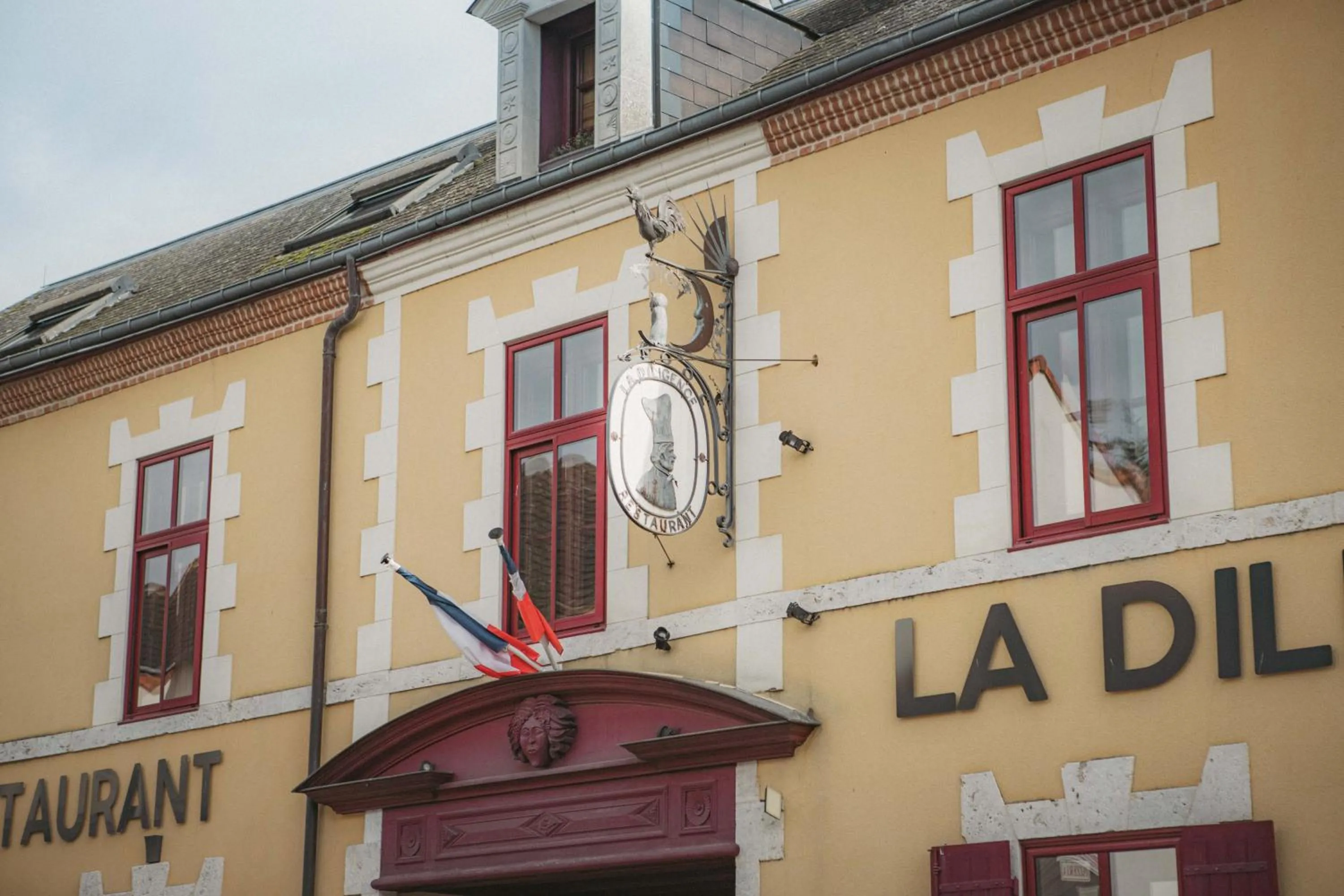 Property building in Logis Hotel La Diligence