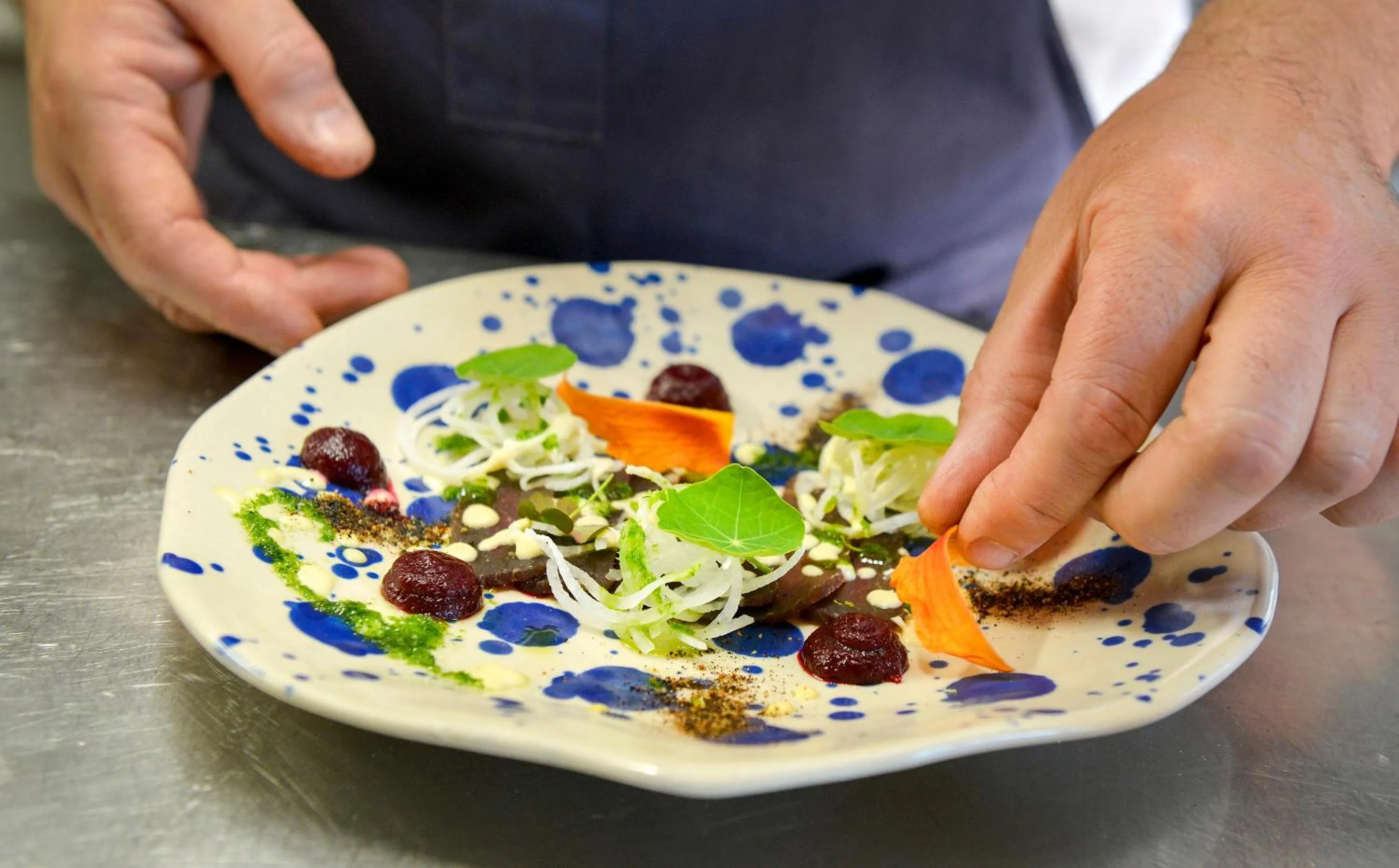 Food close-up in Logis Hotel La Diligence