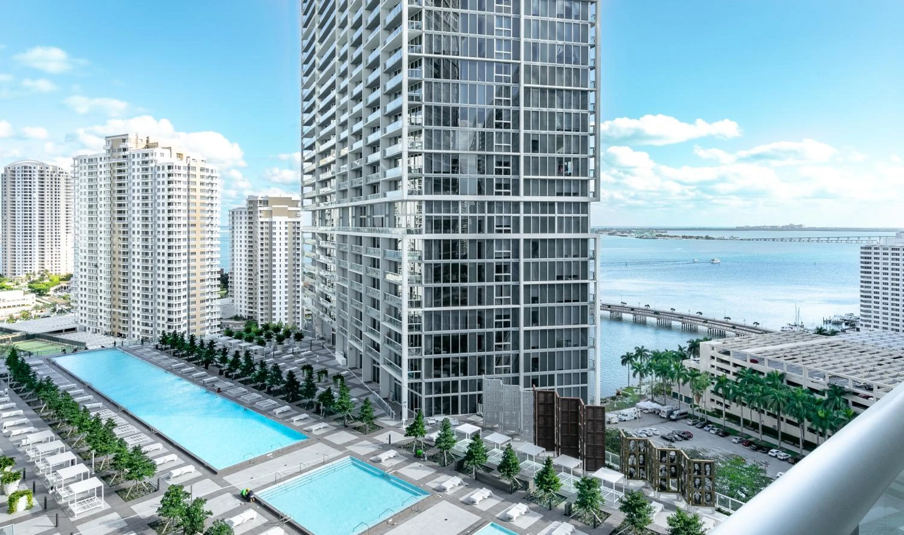 Pool view in Brickell by Miami Vacation Rentals