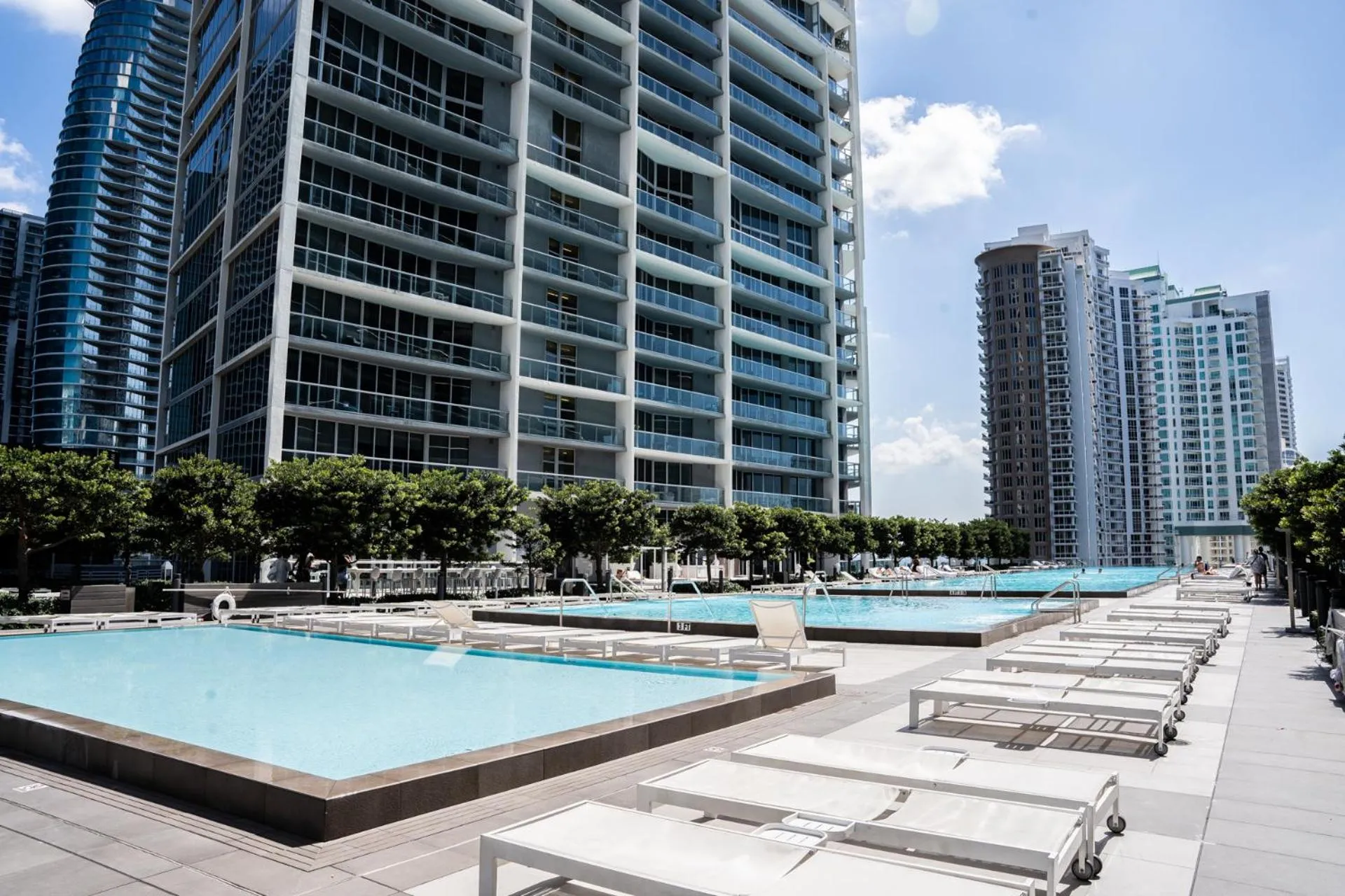 Pool view in Brickell by Miami Vacation Rentals