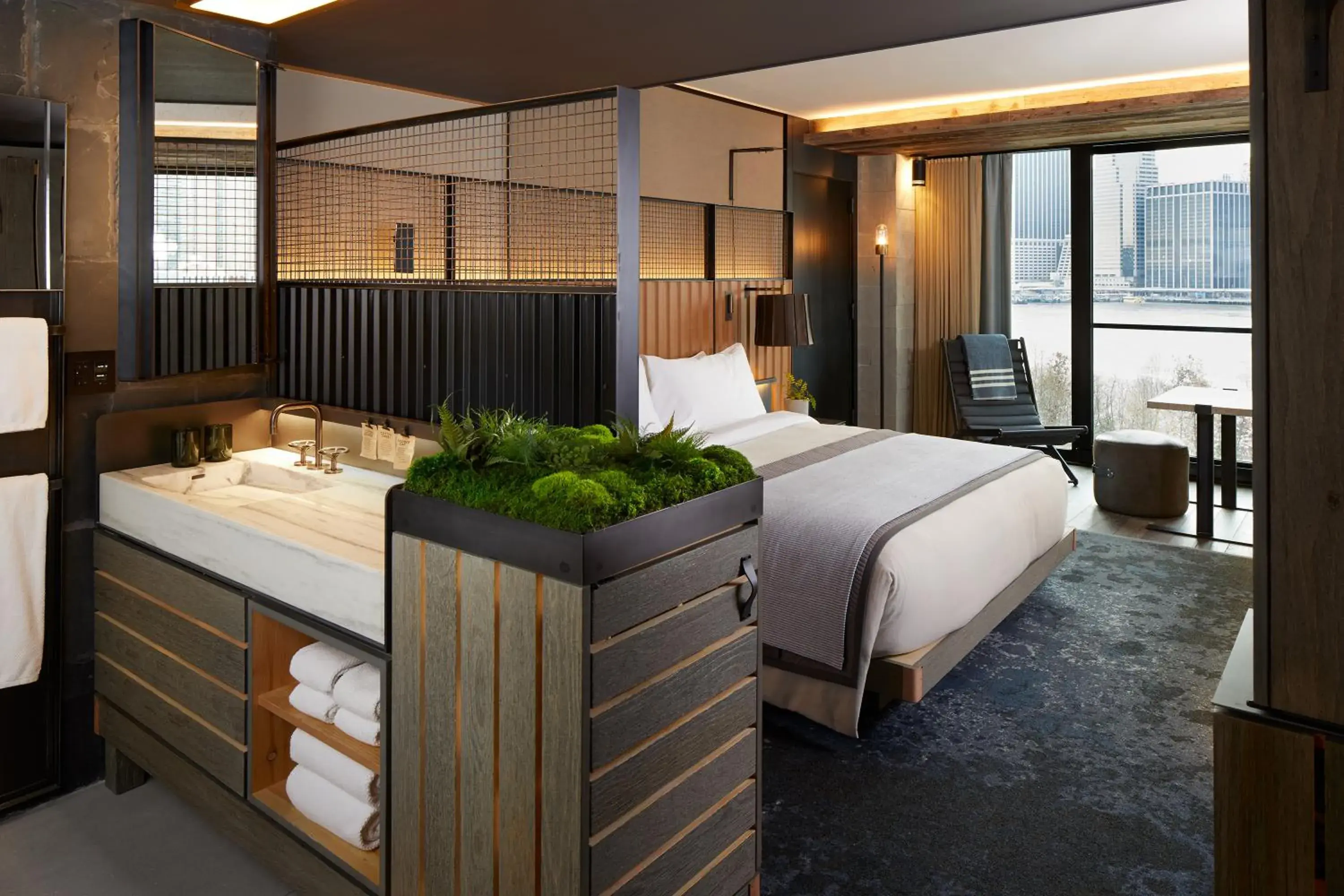 Bedroom, Bed in 1 Hotel Brooklyn Bridge Bedroom, Bed in 1 Hotel Brooklyn Bridge