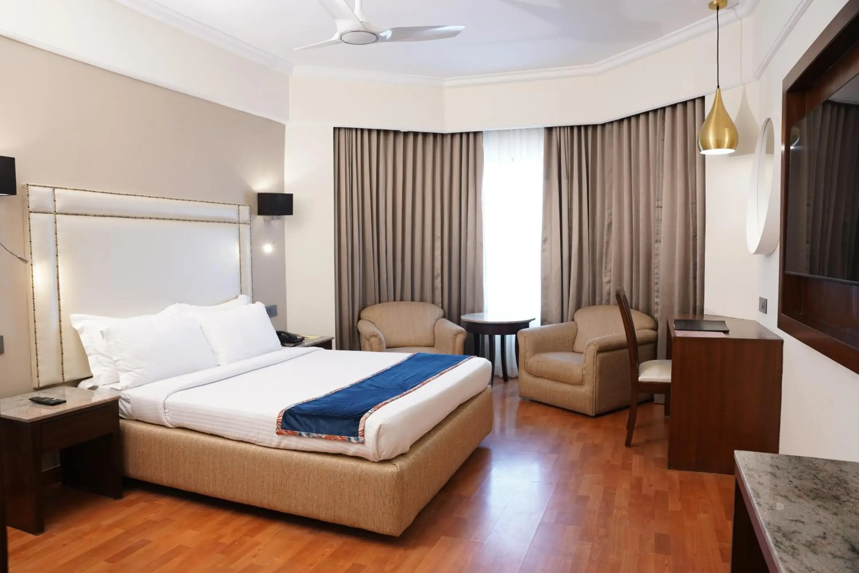 Superior Suite with Early check-in and late check-out 2hrs. (Subject to availability), 2 pieces of ironing, 25% credit Spa - single occupancy in Katriya Hotel and Tower Superior Suite with Early check-in and late check-out 2hrs. (Subject to availability), 2 pieces of ironing, 25% credit Spa - single occupancy in Katriya Hotel and Tower