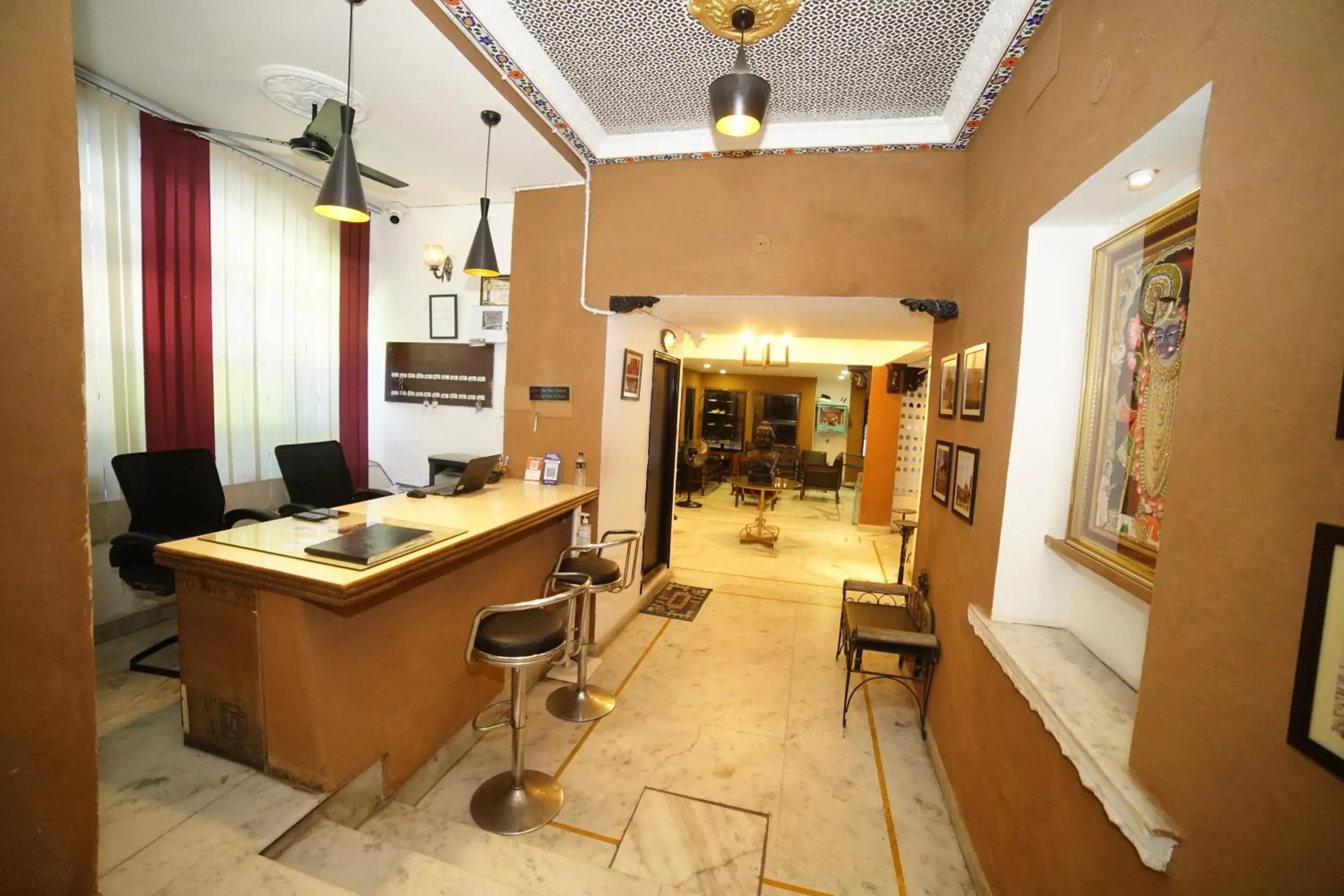 Lobby or reception in Hotel Udai Niwas By The Lake Lobby or reception in Hotel Udai Niwas By The Lake