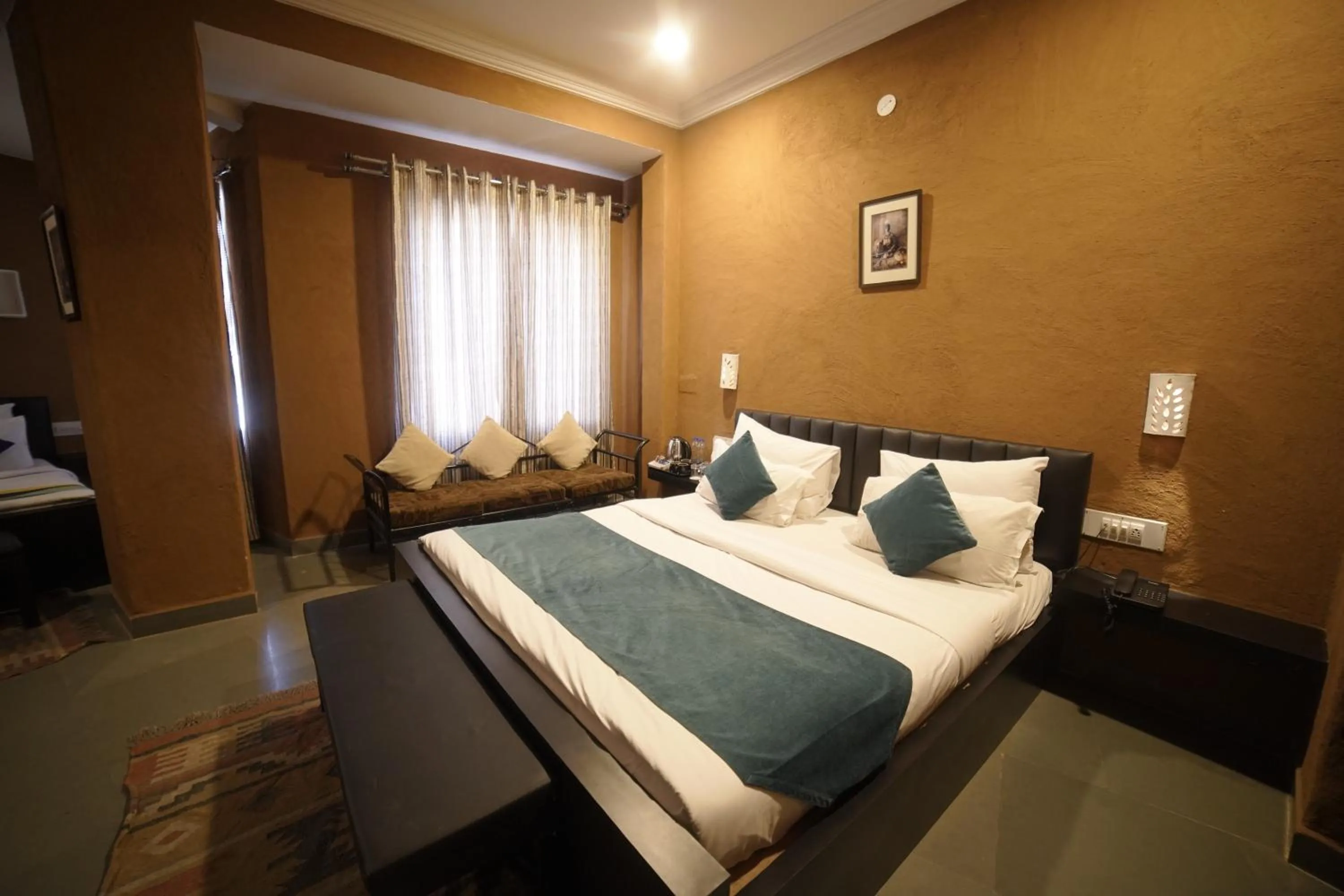 Bed in Hotel Udai Niwas By The Lake