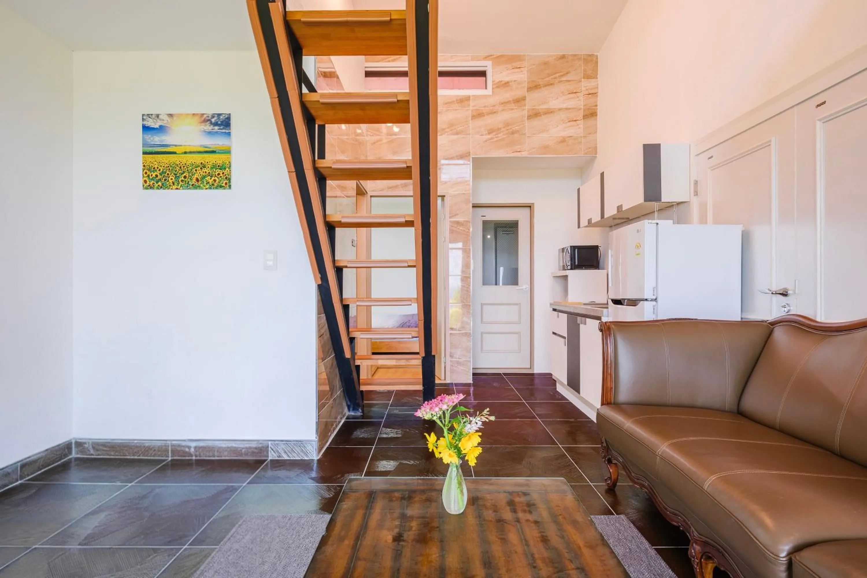 Living room in Jeju Turning point Pension