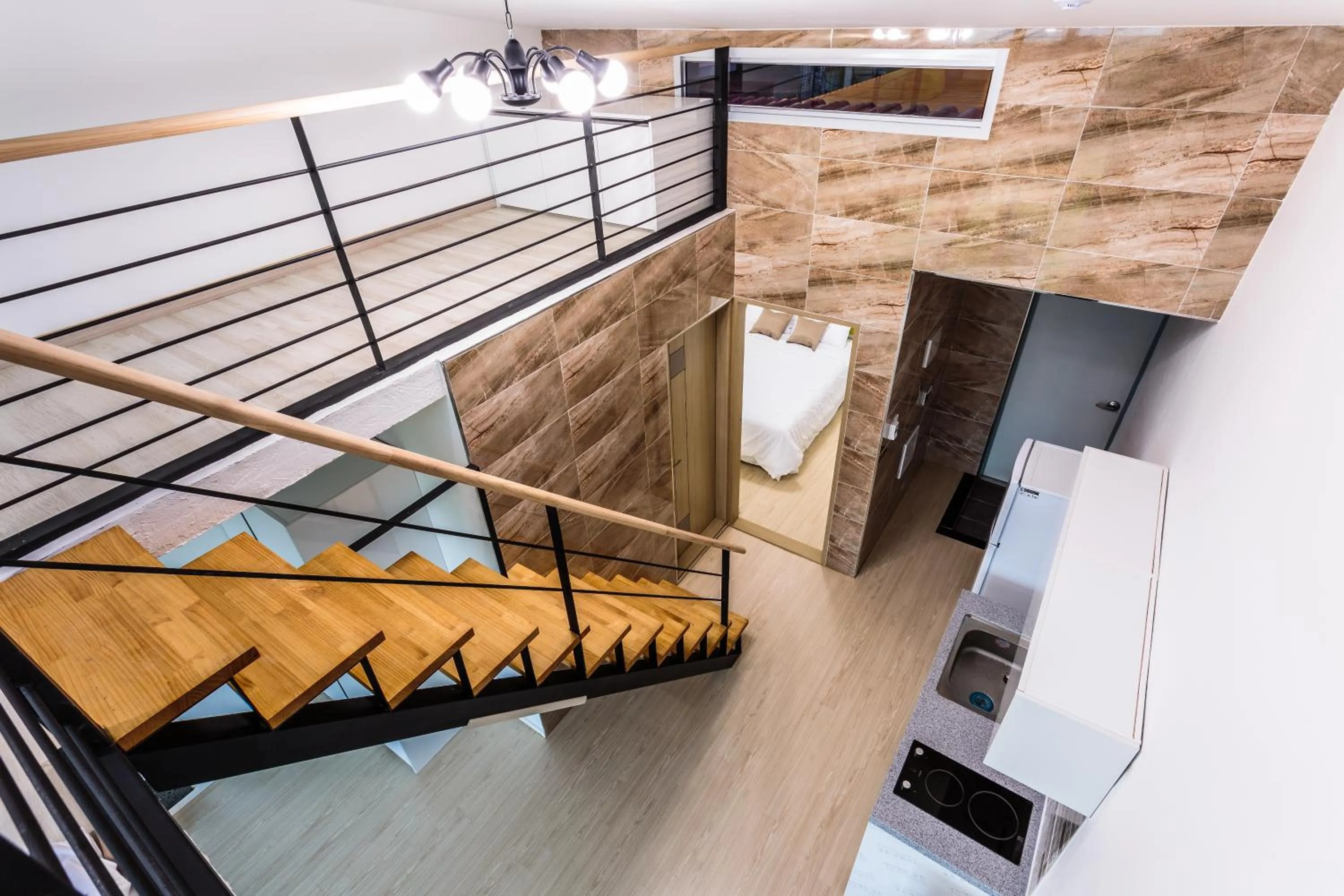 Living room in Jeju Turning point Pension