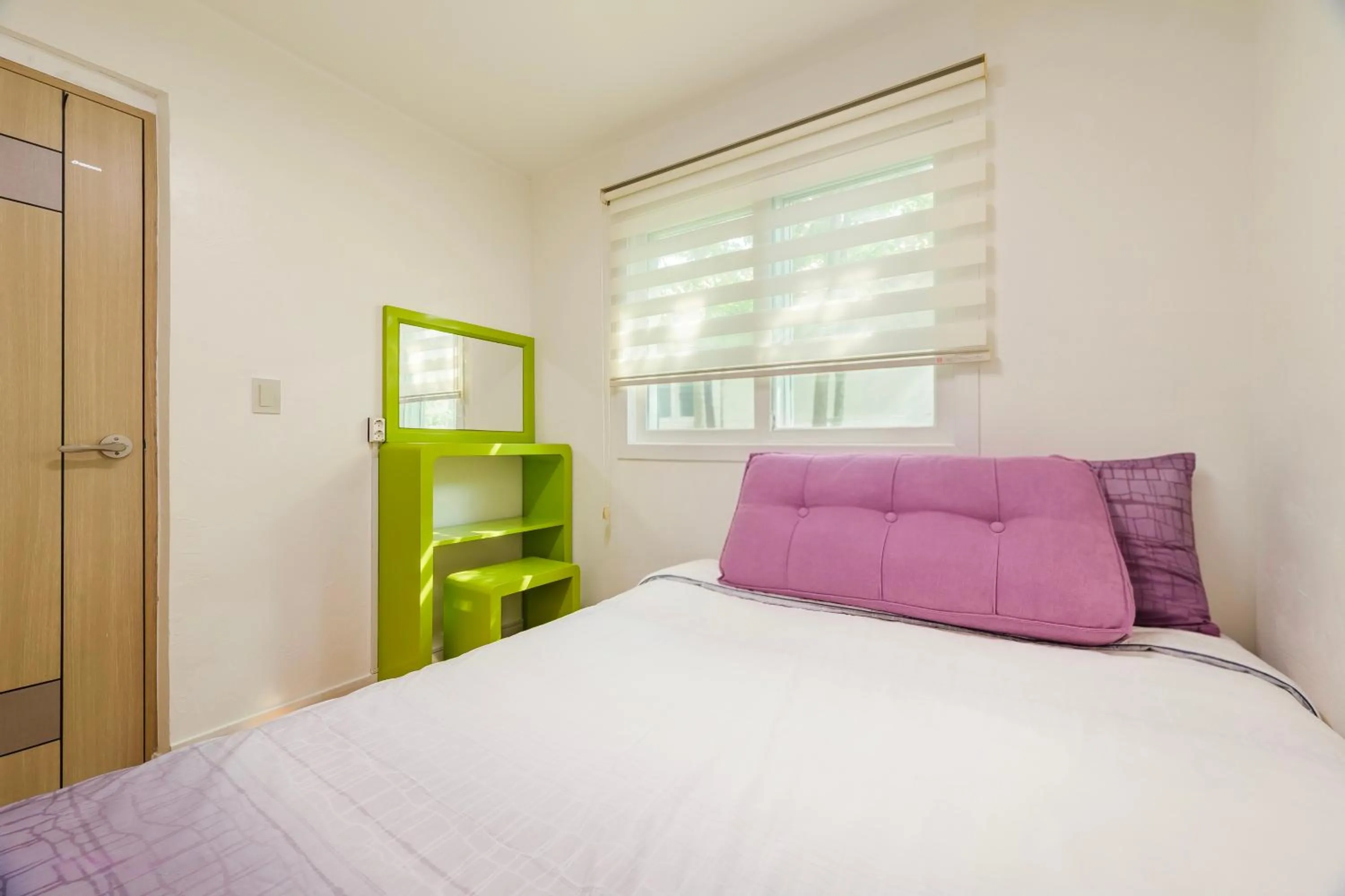 Bedroom, Bed in Jeju Turning point Pension